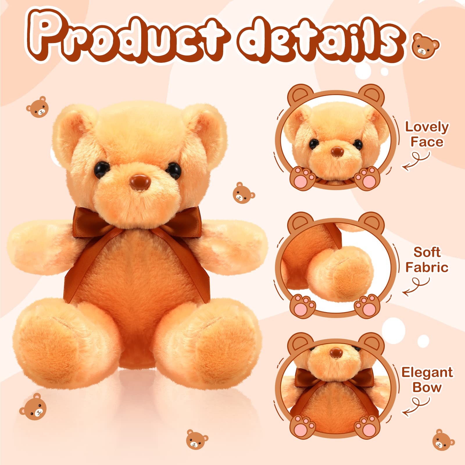 Foto 4 pulgar | Peluche Skylety Bears De Peluche, 10 Piezas, 30 Cm, Regalo - Venta Internacional.