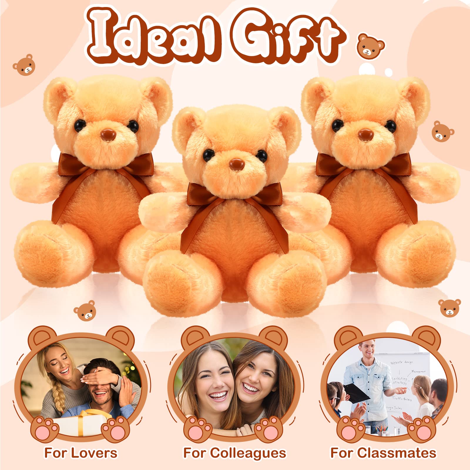 Foto 6 | Peluche Skylety Bears De Peluche, 10 Piezas, 30 Cm, Regalo - Venta Internacional.