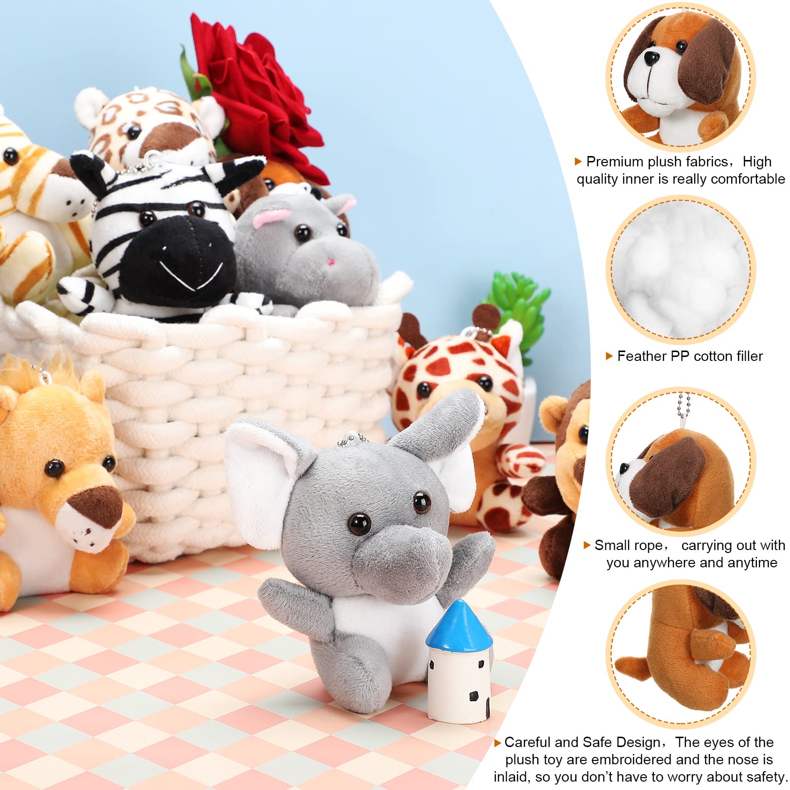 Foto 4 pulgar | Peluches Skylety Mini Forest Animals, 12 Unidades - Venta Internacional.
