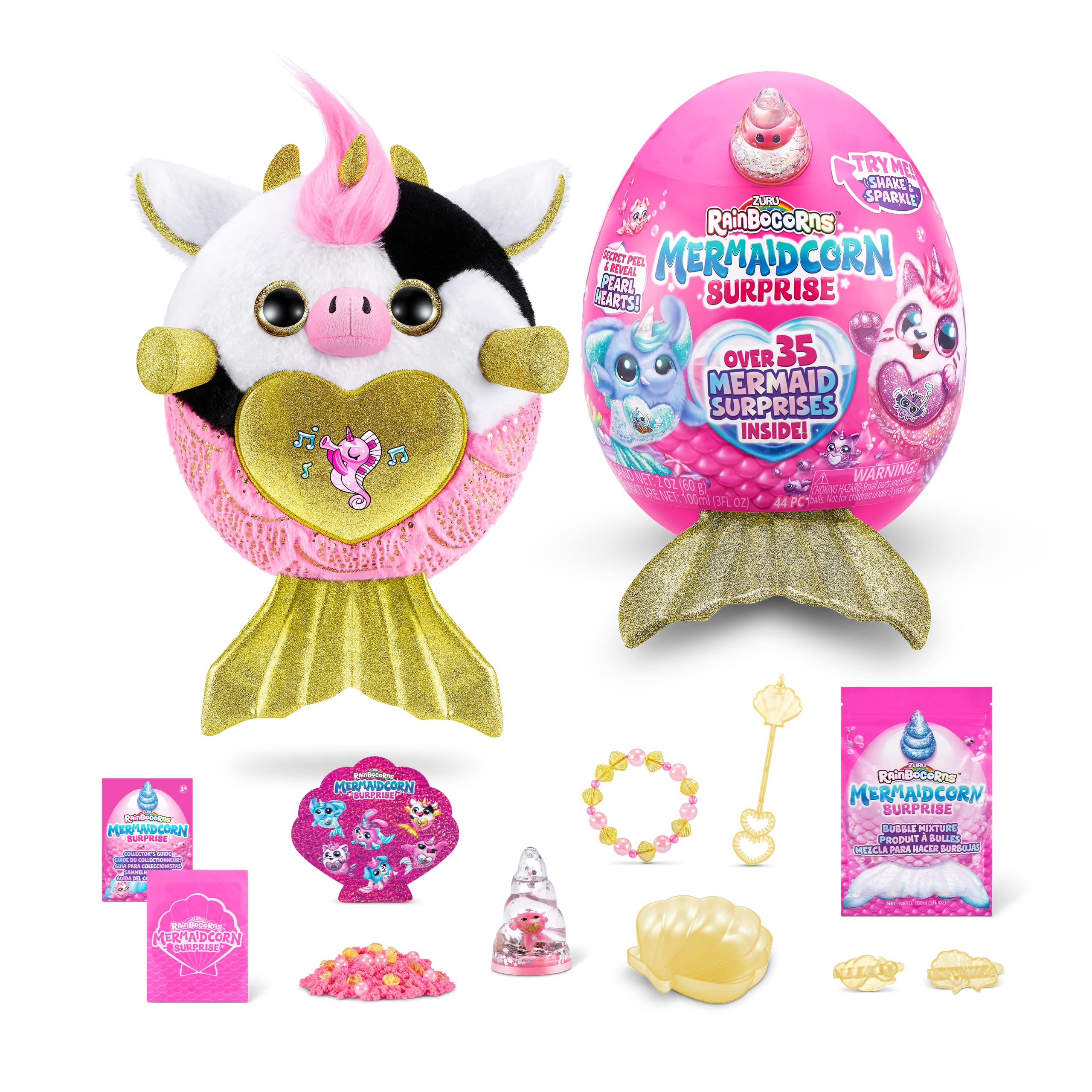 Peluche Rainbocorns Mermaidcorn Cow Con Sorpresas Zuru 3+ - Venta Internacional.