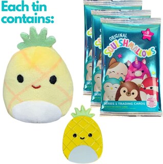 Foto 2 | Set De Latas De Coleccionista Squishmallows Maui The Pineapple - Venta Internacional.