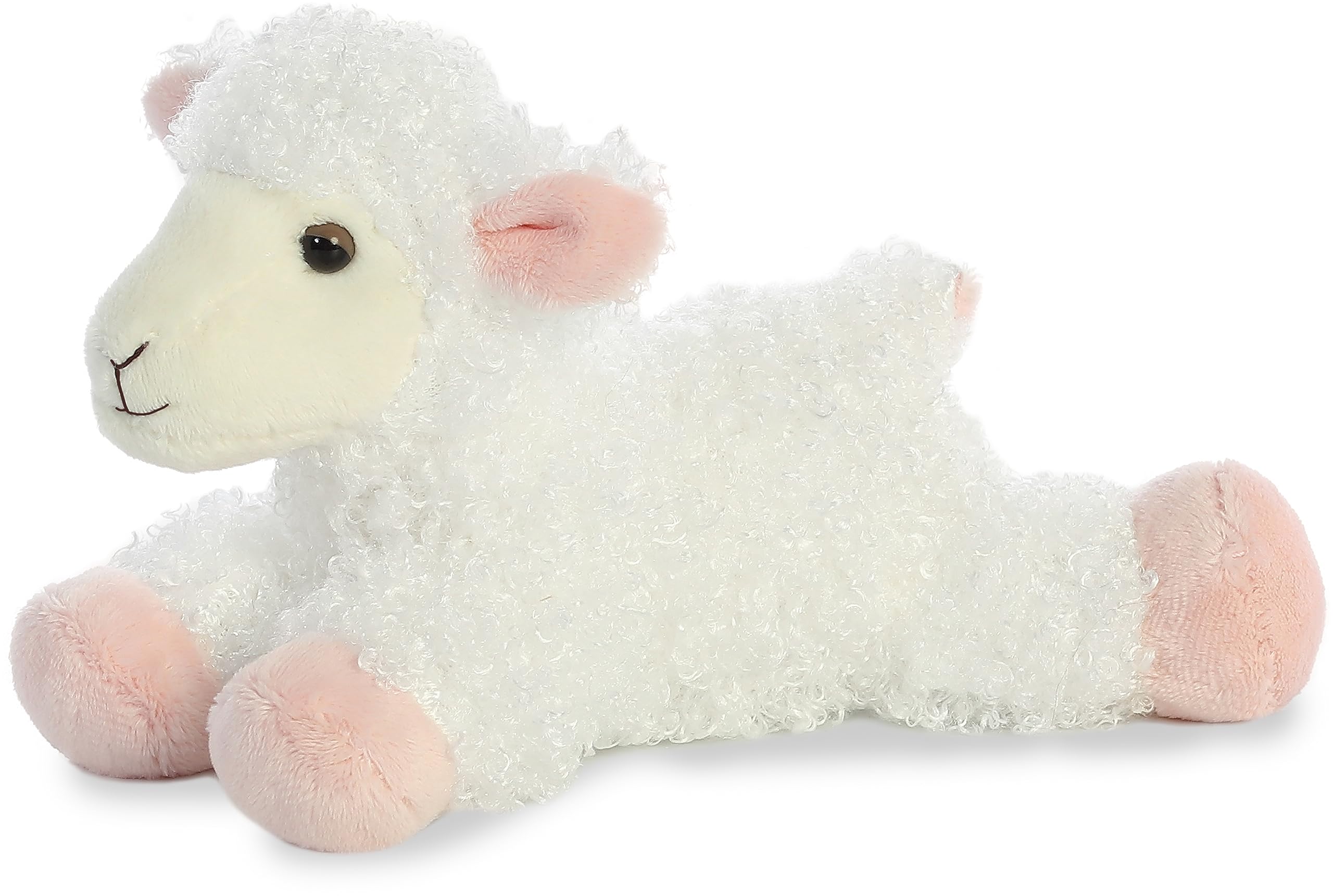 Animal De Peluche Aurora  Adorable Miniflopsie™ Lana™, 20 Cm, Color Blanco - Venta Internacional.