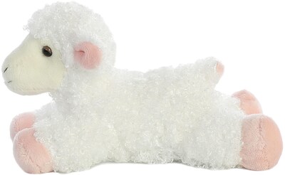Foto 3 | Animal De Peluche Aurora Adorable Miniflopsie™ Lana™, 20 Cm, Color Blanco - Venta Internacional.