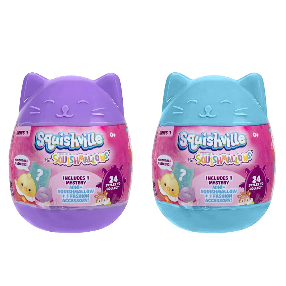 Foto 2 pulgar | Peluche Squishmallow Squishville Mystery Miniserie 1 (paquete De 2) - Venta Internacional.