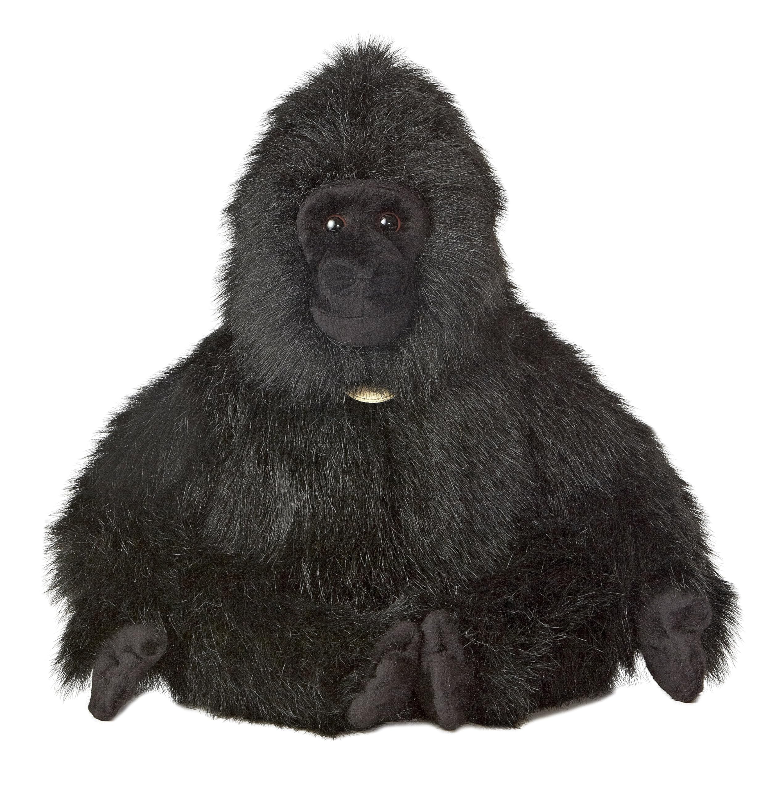 Peluche Aurora  Adorable Miyoni  Gorilla De 40 Cm, Color Negro - Venta Internacional.