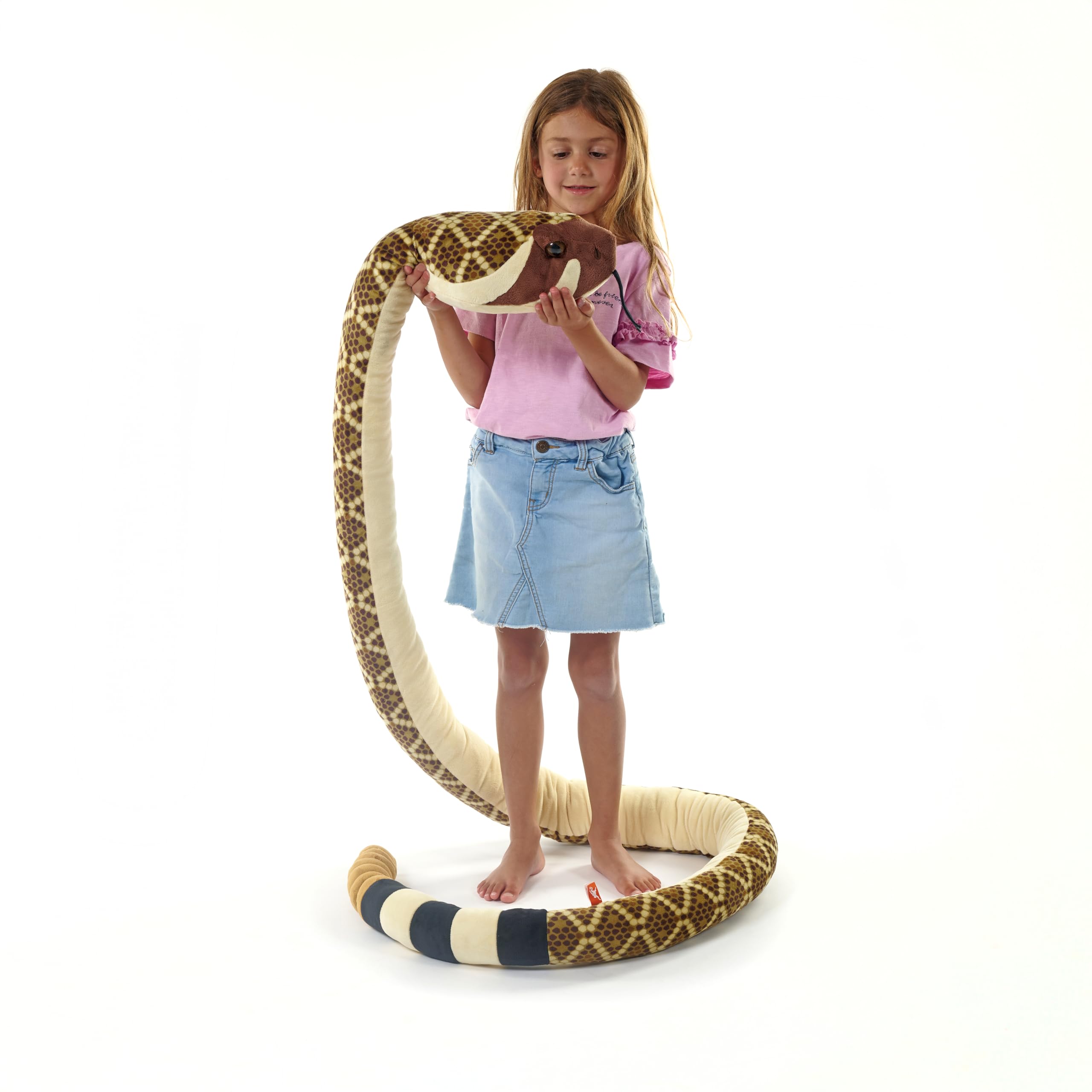 Foto 3 pulgar | Peluche Wild Republic Super Jumbo Western Con Forma De Serpiente Con Forma De Diamante, 113 Cm - Venta Internacional.