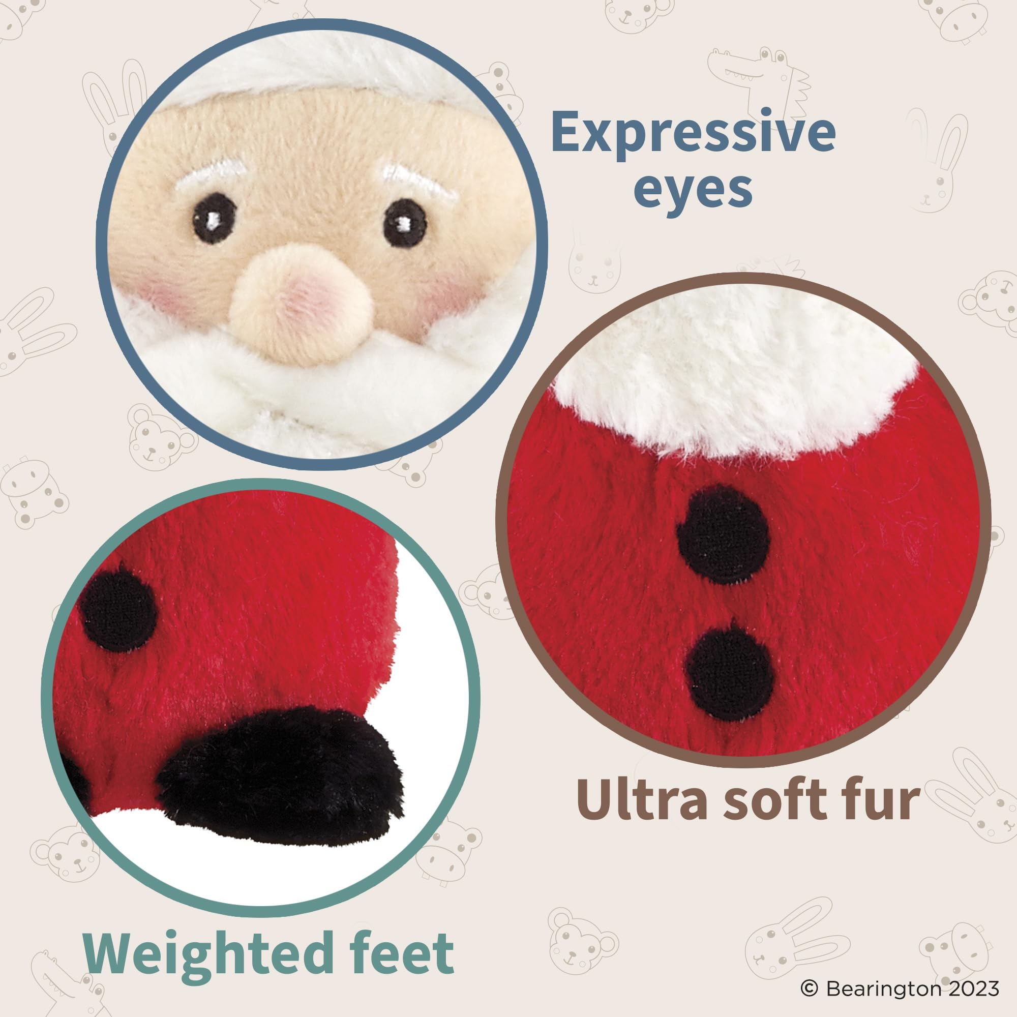 Foto 4 pulgar | Peluche Bearington Baby Nick De Peluche Navideño De Papá Noel, 15 Cm - Venta Internacional.