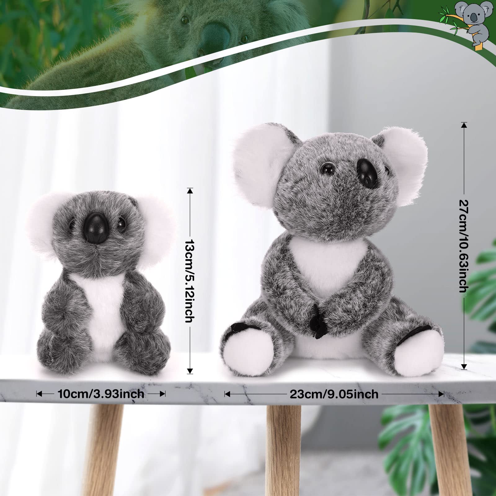 Foto 6 pulgar | Animal De Peluche Skylety Koala Con Mamá Y Pequeño De 27 Cm Y 13 Cm - Venta Internacional.