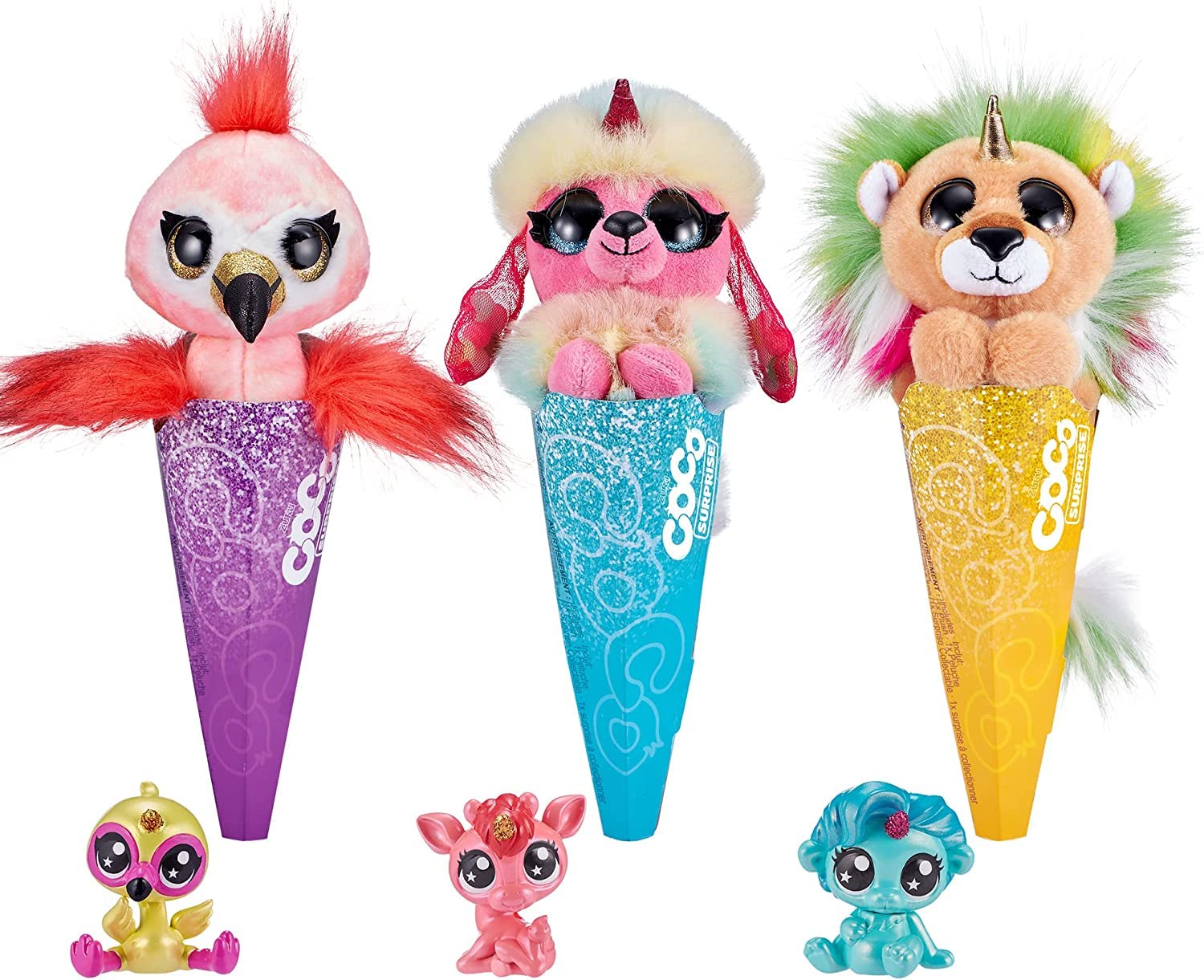 Foto 2 pulgar | Juguetes De Peluche Coco Surprise Fantasy (paquete De 3) De Zuru Con Bebé - Venta Internacional.