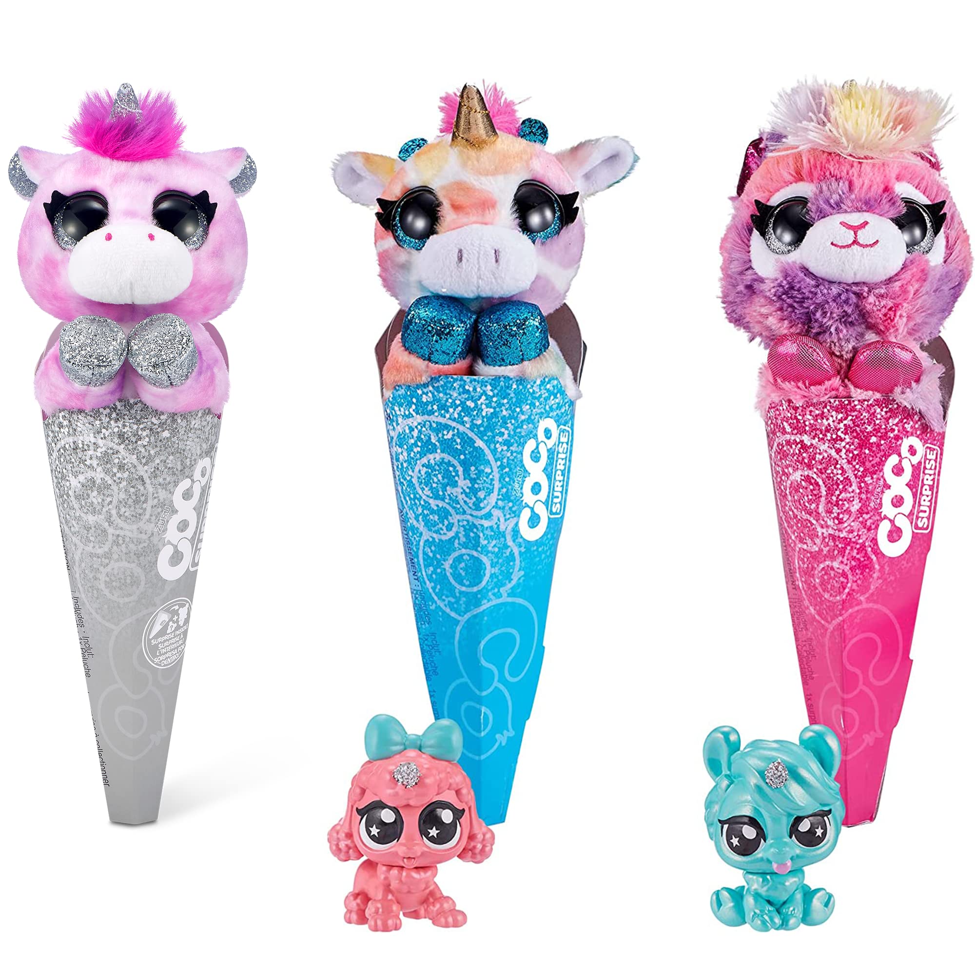 Foto 2 | Juguetes De Peluche Coco Surprise Fantasy (paquete De 3) De Zuru Con Bebé - Venta Internacional.