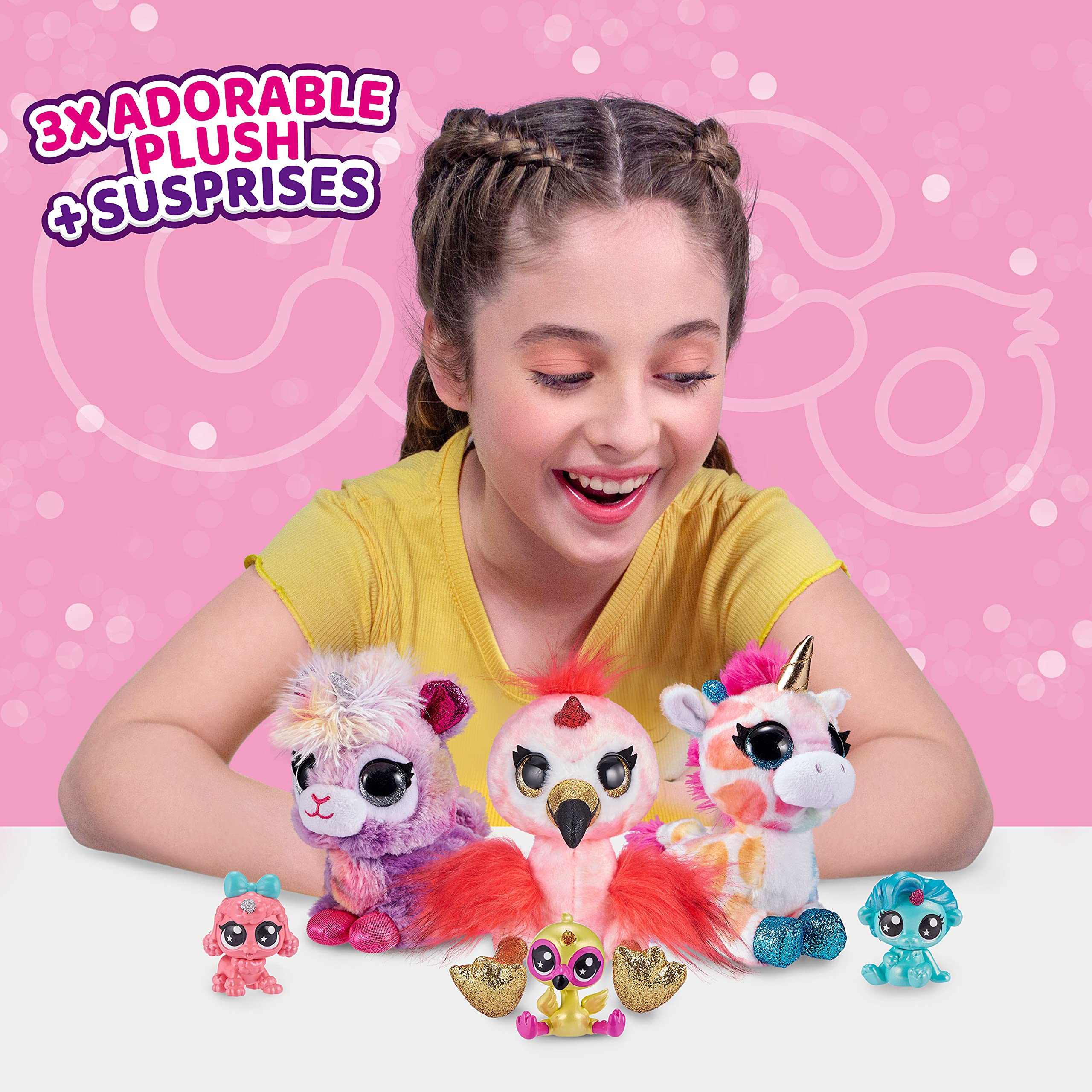 Foto 6 pulgar | Juguetes De Peluche Coco Surprise Fantasy (paquete De 3) De Zuru Con Bebé - Venta Internacional.