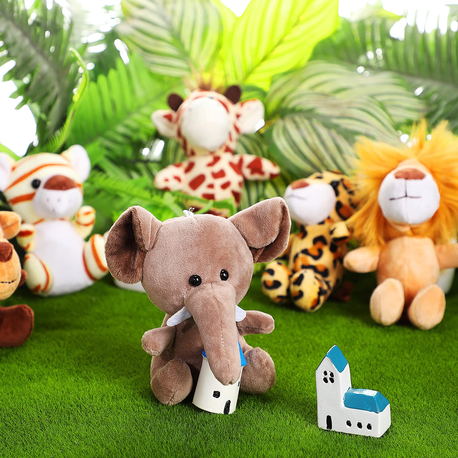 Foto 6 pulgar | Set De Peluches Skylety Mini Jungle Animal De Peluche, 12 Cm - Venta Internacional.