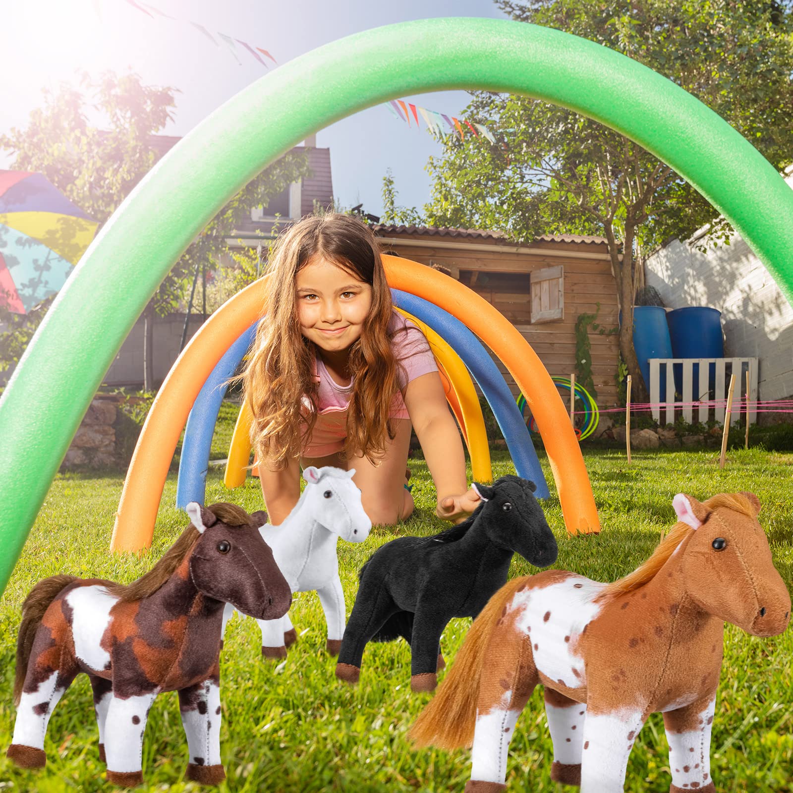 Foto 6 | Juego De 4 Animales De Peluche Skylety De Peluche, 20 Cm - Venta Internacional.