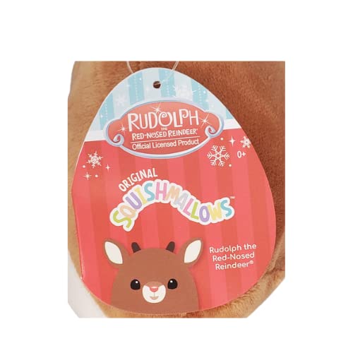 Foto 4 pulgar | Peluche Squishmallows Holiday Rudolph, El Reno De Nariz Roja - Venta Internacional.
