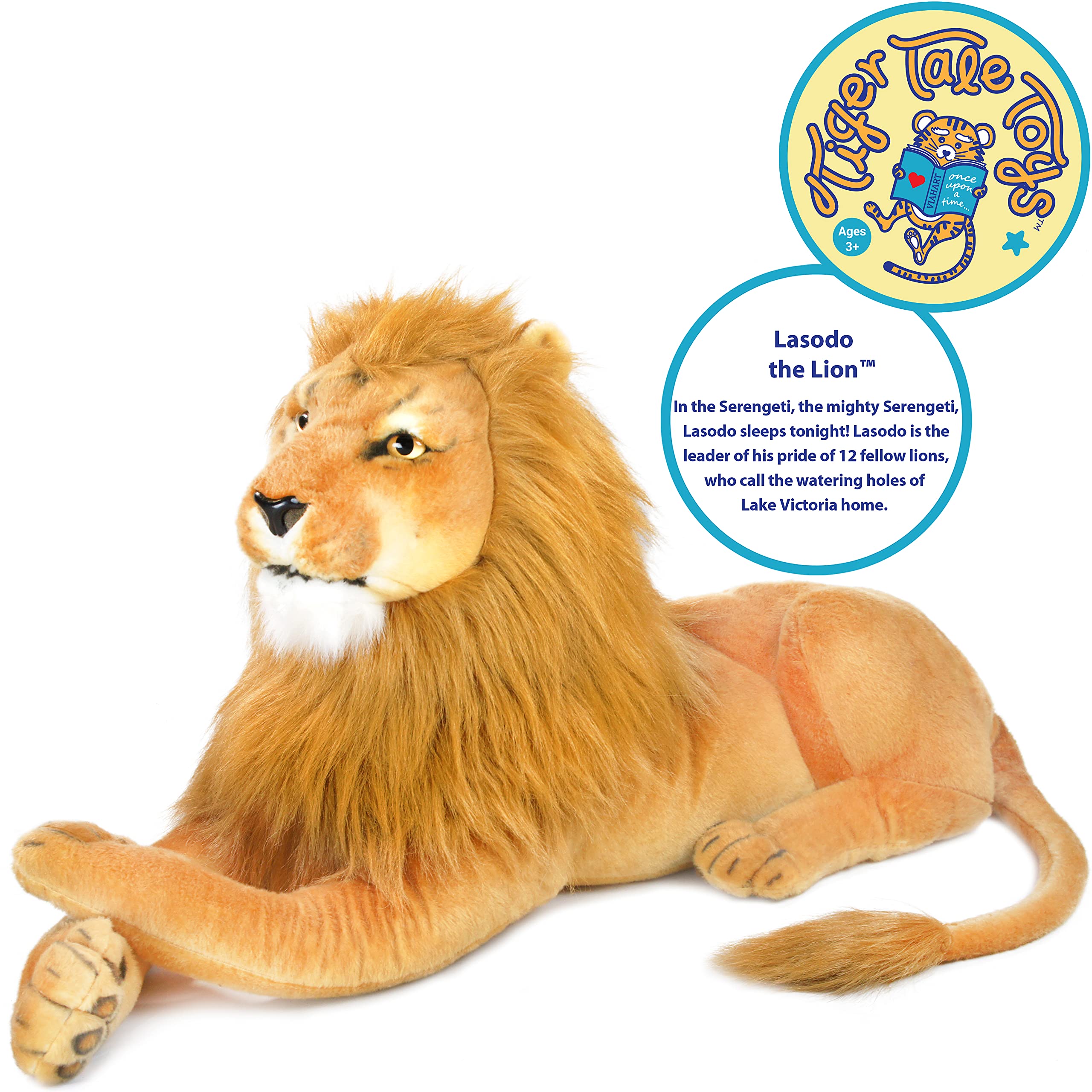 Foto 4 pulgar | Peluche Viahart Lasodo The Lion, Gato De Peluche De 99 Cm - Venta Internacional.