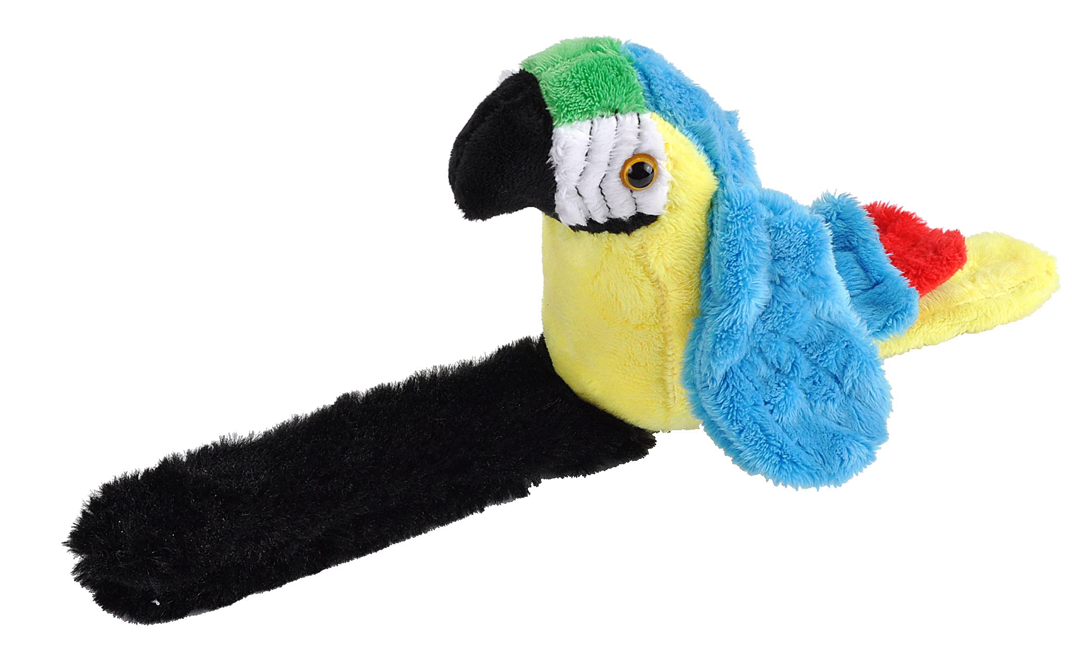 Peluche Wild Republic, Loro Posado, Guacamayo Azul Y Amarillo - Venta Internacional.