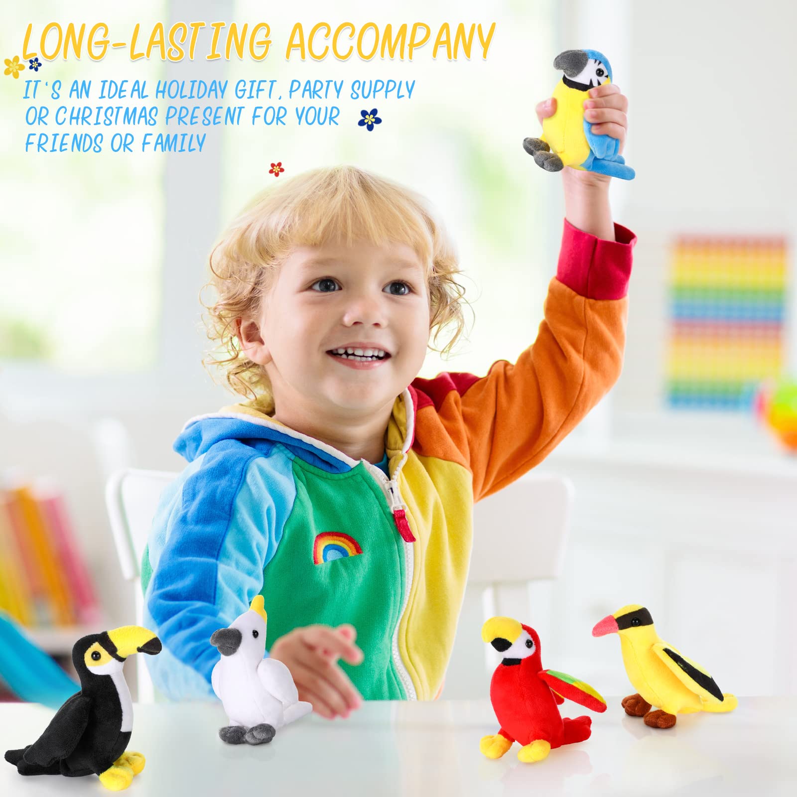 Foto 6 pulgar | Peluche Skylety Plush Birds Bird Con Pajarera, 5 Unidades - Venta Internacional.