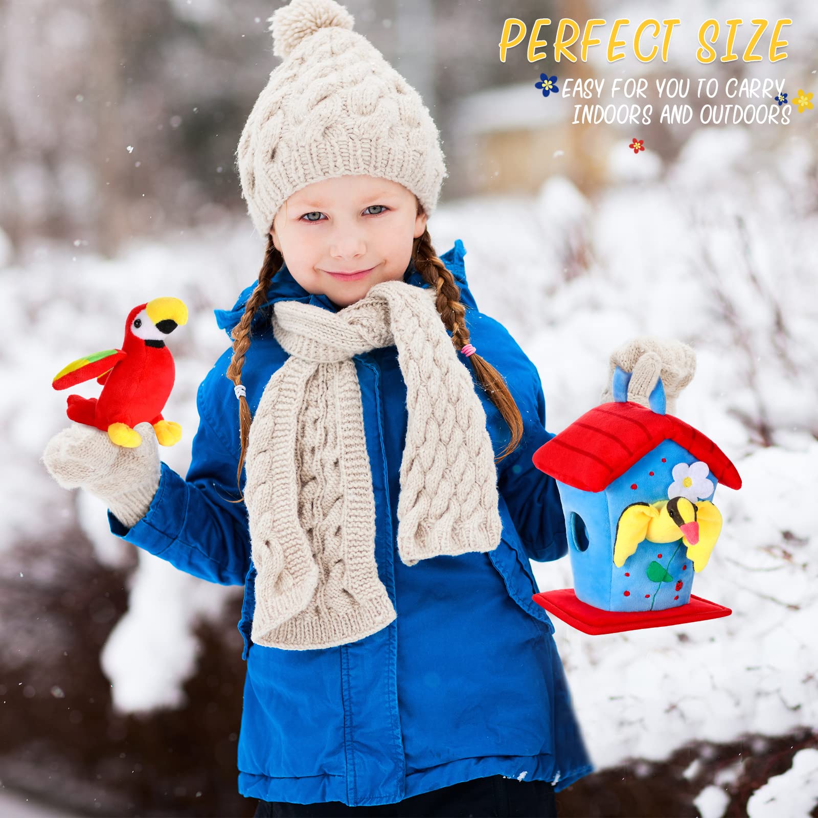 Foto 7 pulgar | Peluche Skylety Plush Birds Bird Con Pajarera, 5 Unidades - Venta Internacional.