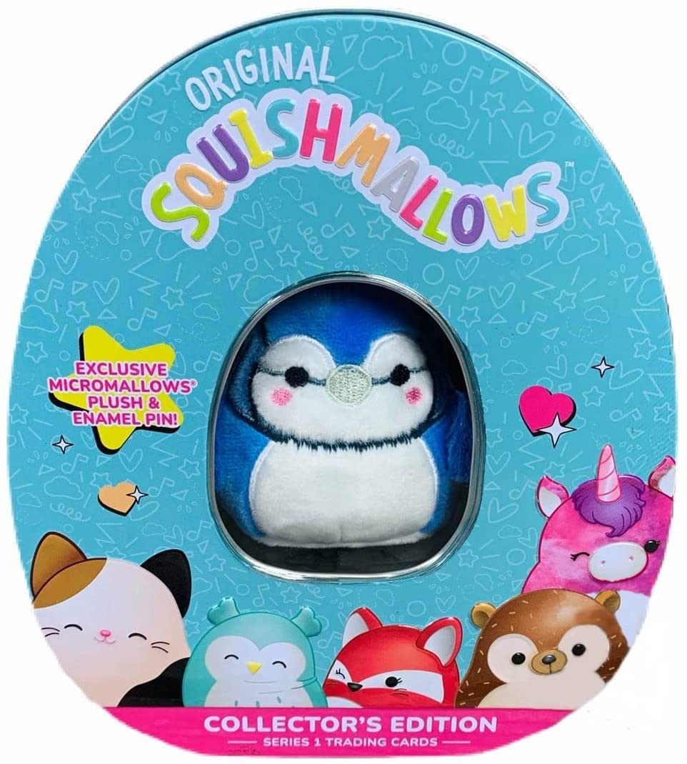 Set De Latas De Coleccionista Squishmallow Kellytoy Con Microalfiler - Venta Internacional.