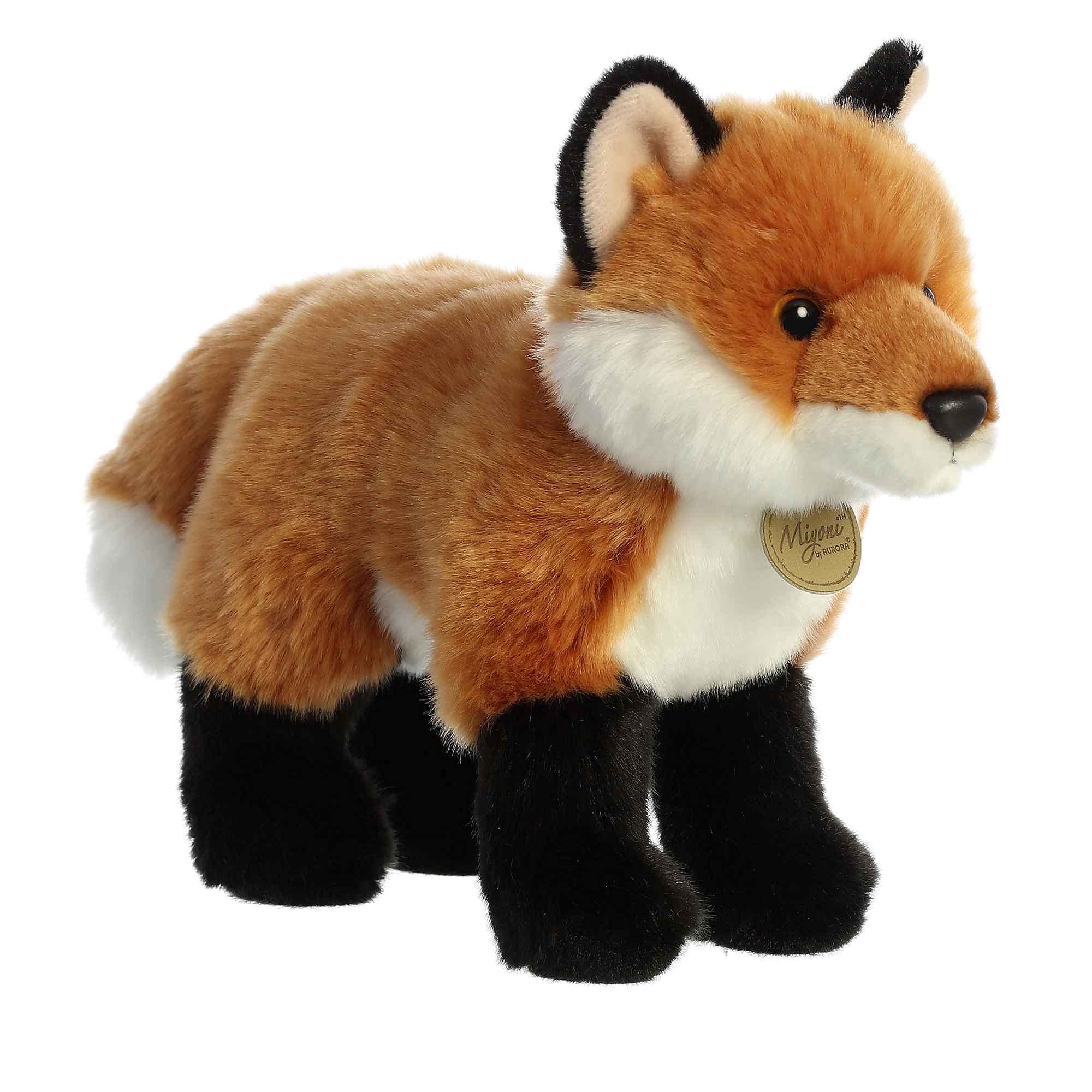 Foto 2 pulgar | Animal De Peluche Aurora Realistic Miyoni Fox Brown 25 Cm - Venta Internacional.