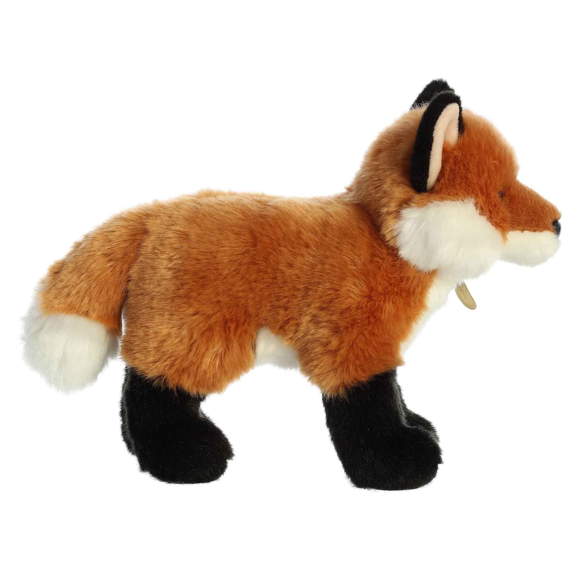 Foto 4 pulgar | Animal De Peluche Aurora Realistic Miyoni Fox Brown 25 Cm - Venta Internacional.