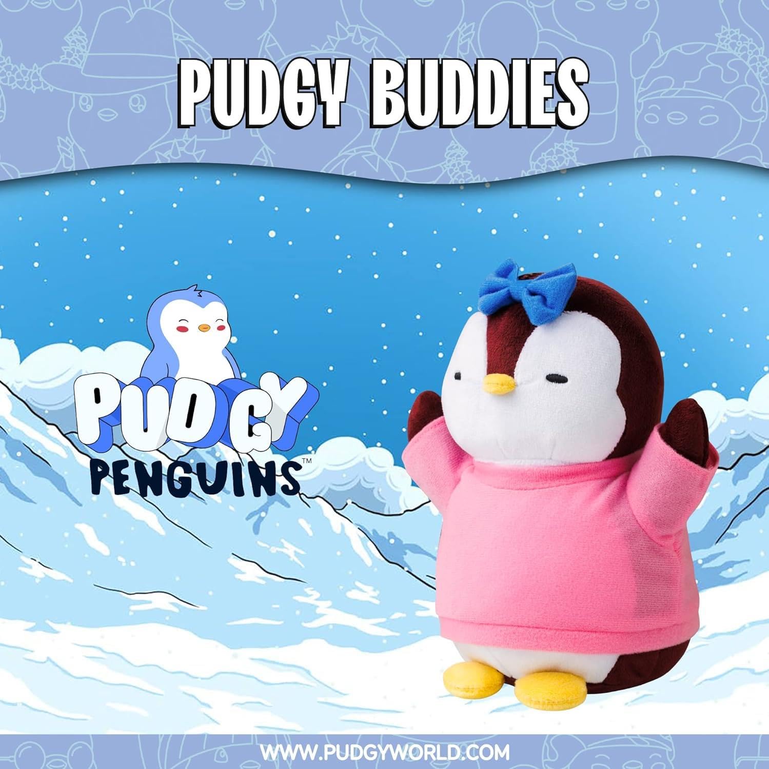 Foto 3 pulgar | Peluche de Pingüinos Regordetes Pudgy Penguins con Código Digital - Venta Internacional