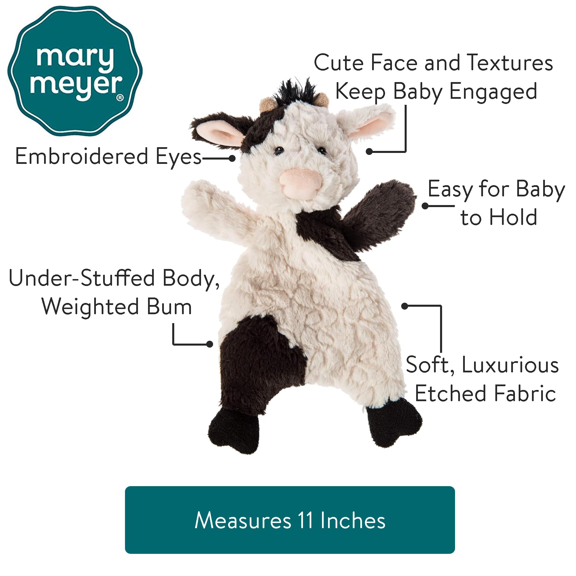 Foto 3 pulgar | Peluche Mary Meyer Putty Nursery Lovey Cow 28 Cm - Venta Internacional.