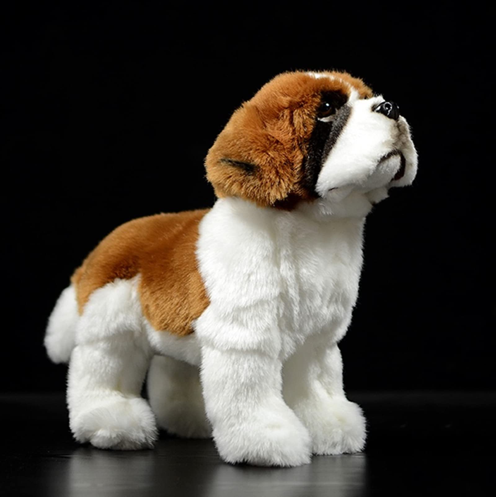 Juguete De Peluche Fabricado Por Zhongxin, Simulación De Perro San Bernardo, 30 Cm - Venta Internacional.