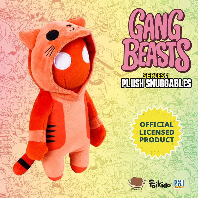 Foto 7 pulgar | Plush Toys P.m.i. Gang Beasts Peluche Buddies, Gato Rojo, 20 Cm - Venta Internacional.