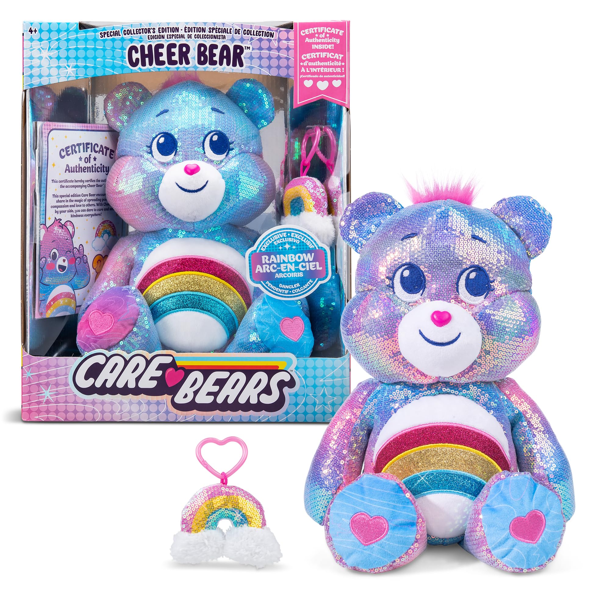 Peluche Care Bears, Con Lentejuelas, 14 Pulgadas Para Más De 4 Años - Venta Internacional.