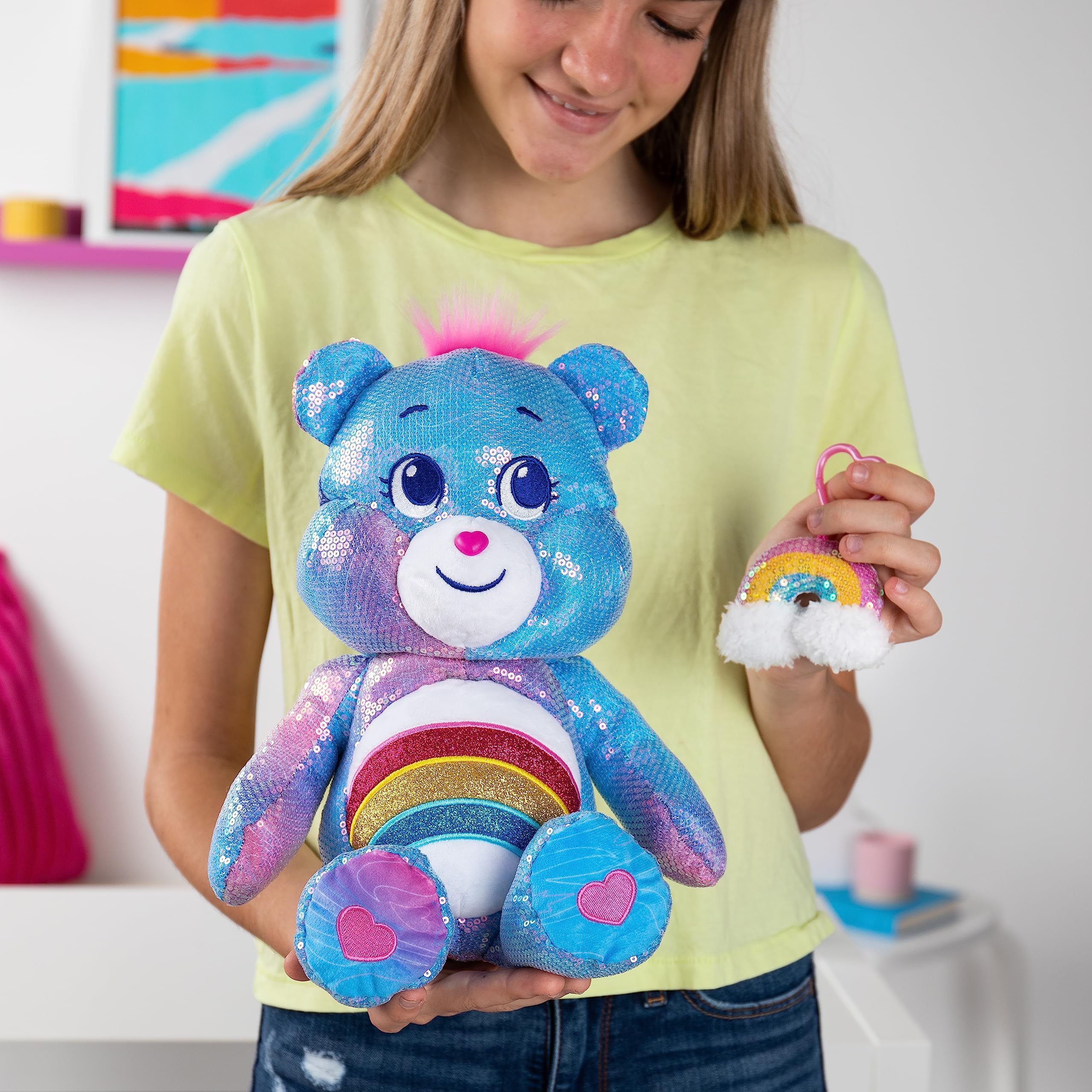 Foto 4 | Peluche Care Bears, Con Lentejuelas, 14 Pulgadas Para Más De 4 Años - Venta Internacional.