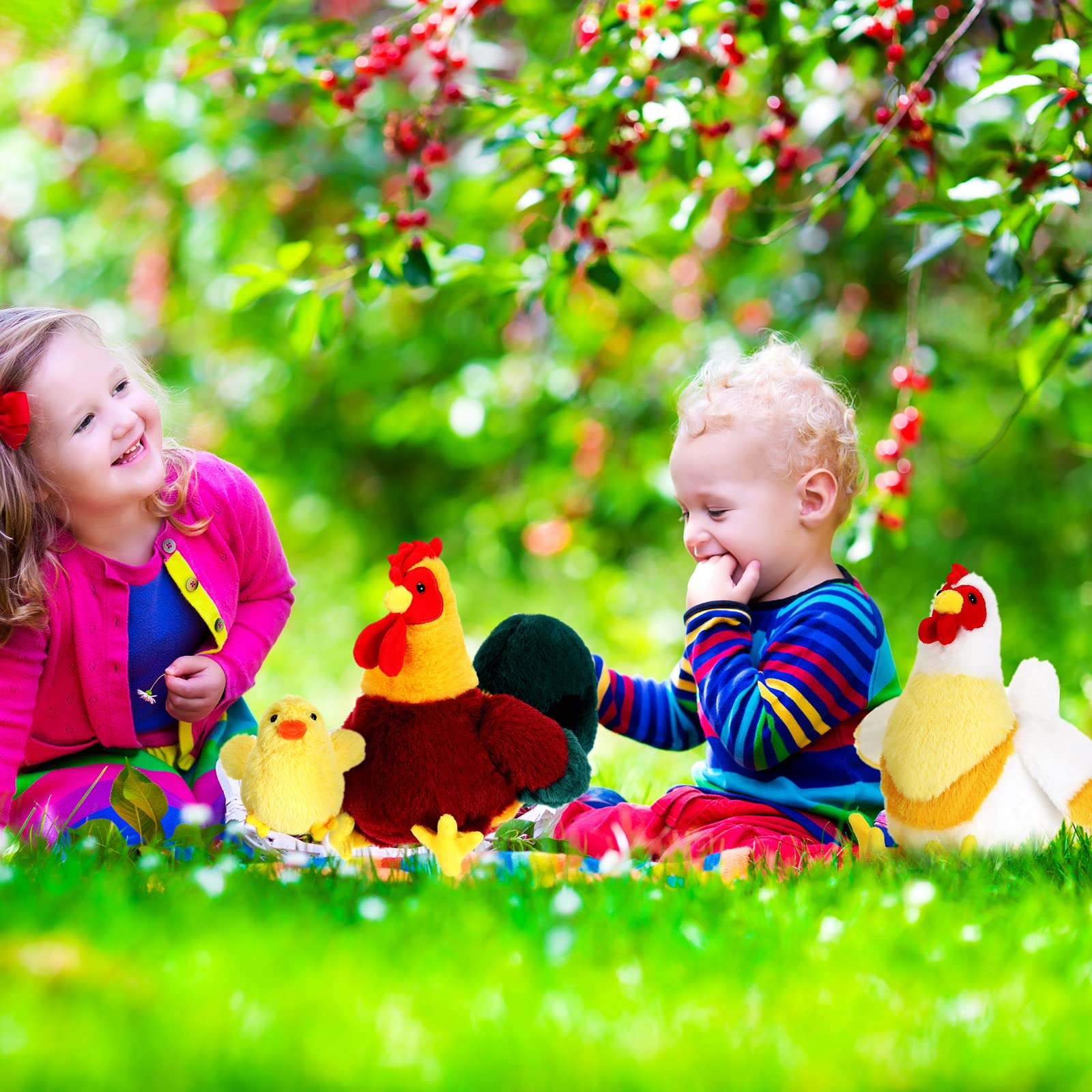 Foto 6 | Set De Peluche Skylety Chicken Plush Para Bebé, 3 Unidades - Venta Internacional.