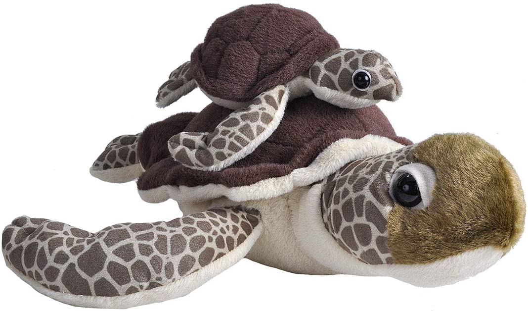 Foto 2 pulgar | Animal De Peluche Wild Republic, Mamá Y Bebé, Tortuga Marina, 30 Cm - Venta Internacional.