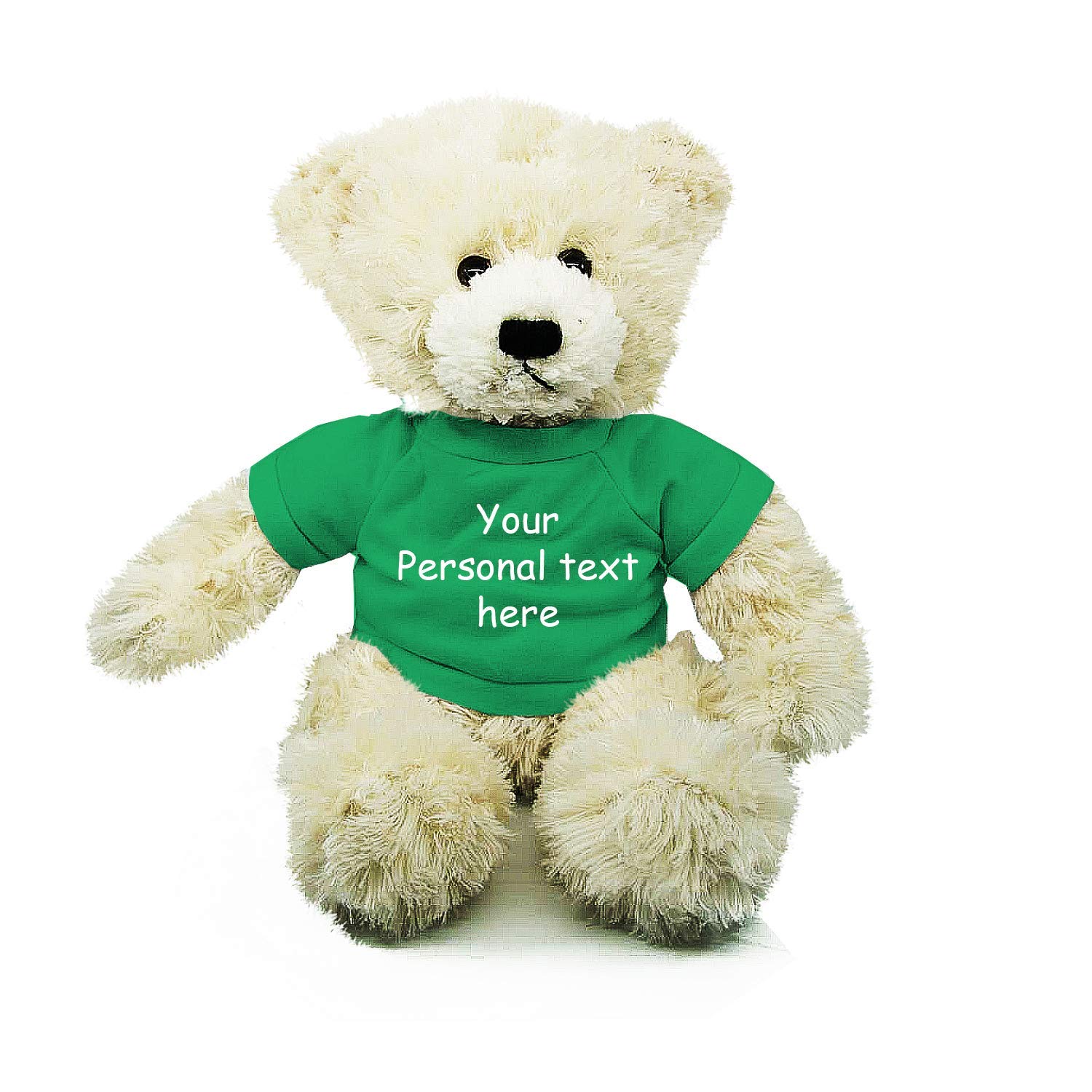 Oso De Peluche Brandon Con Forma De Animal De Peluche, Color Crema, 30 Cm, Con Camisa - Venta Internacional.