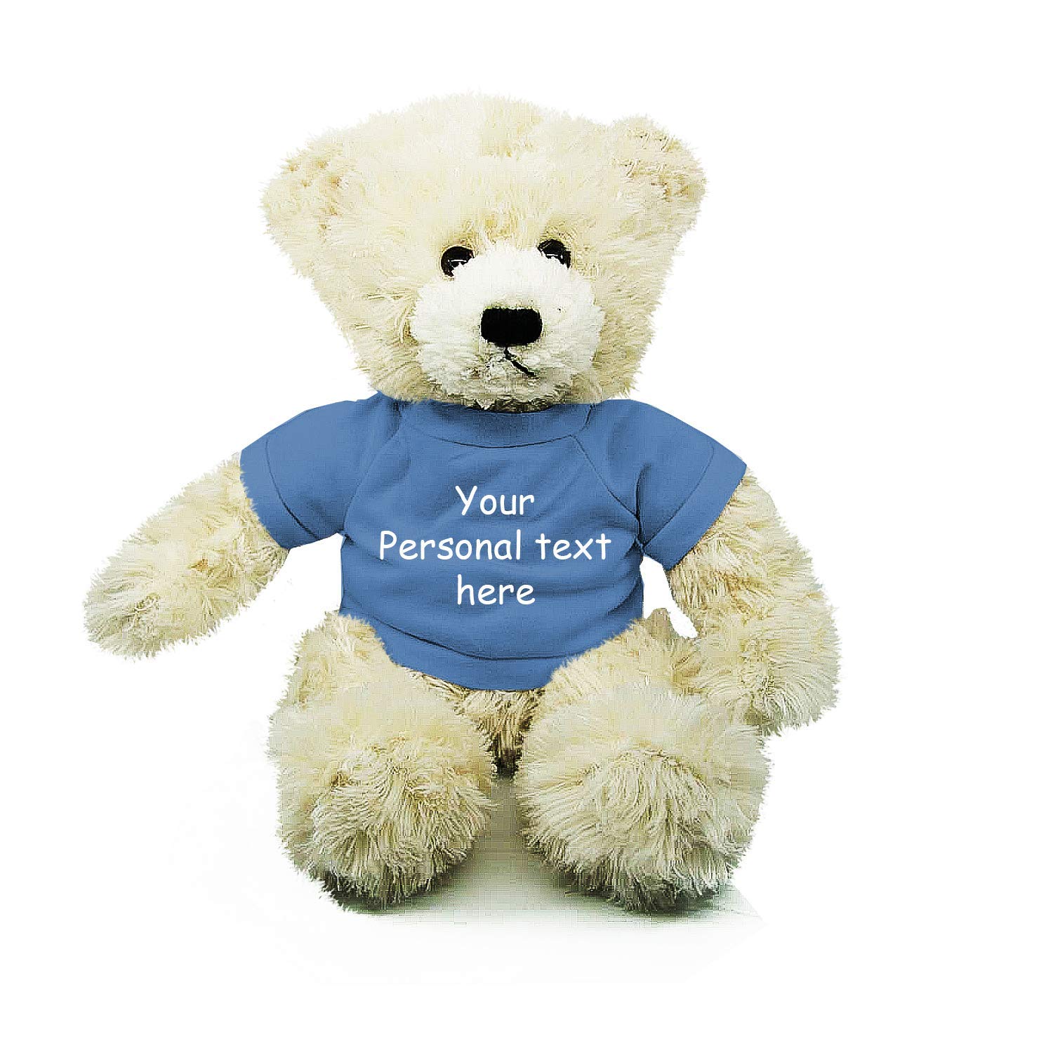 Oso De Peluche Brandon Con Forma De Animal De Peluche, Color Crema, 30 Cm, Con Camisa - Venta Internacional.