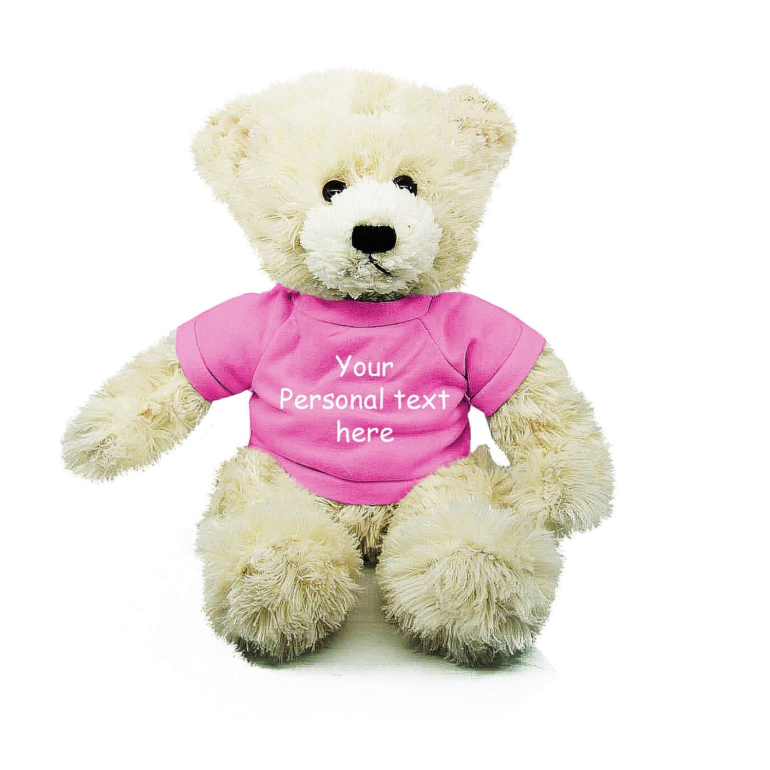 Oso De Peluche Brandon Con Forma De Animal De Peluche, Color Crema, 30 Cm, Con Camisa - Venta Internacional.