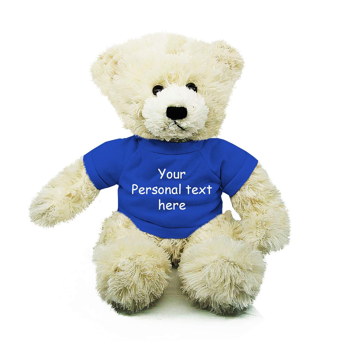 Oso De Peluche Brandon Con Forma De Animal De Peluche, Color Crema, 30 Cm, Con Camisa - Venta Internacional.
