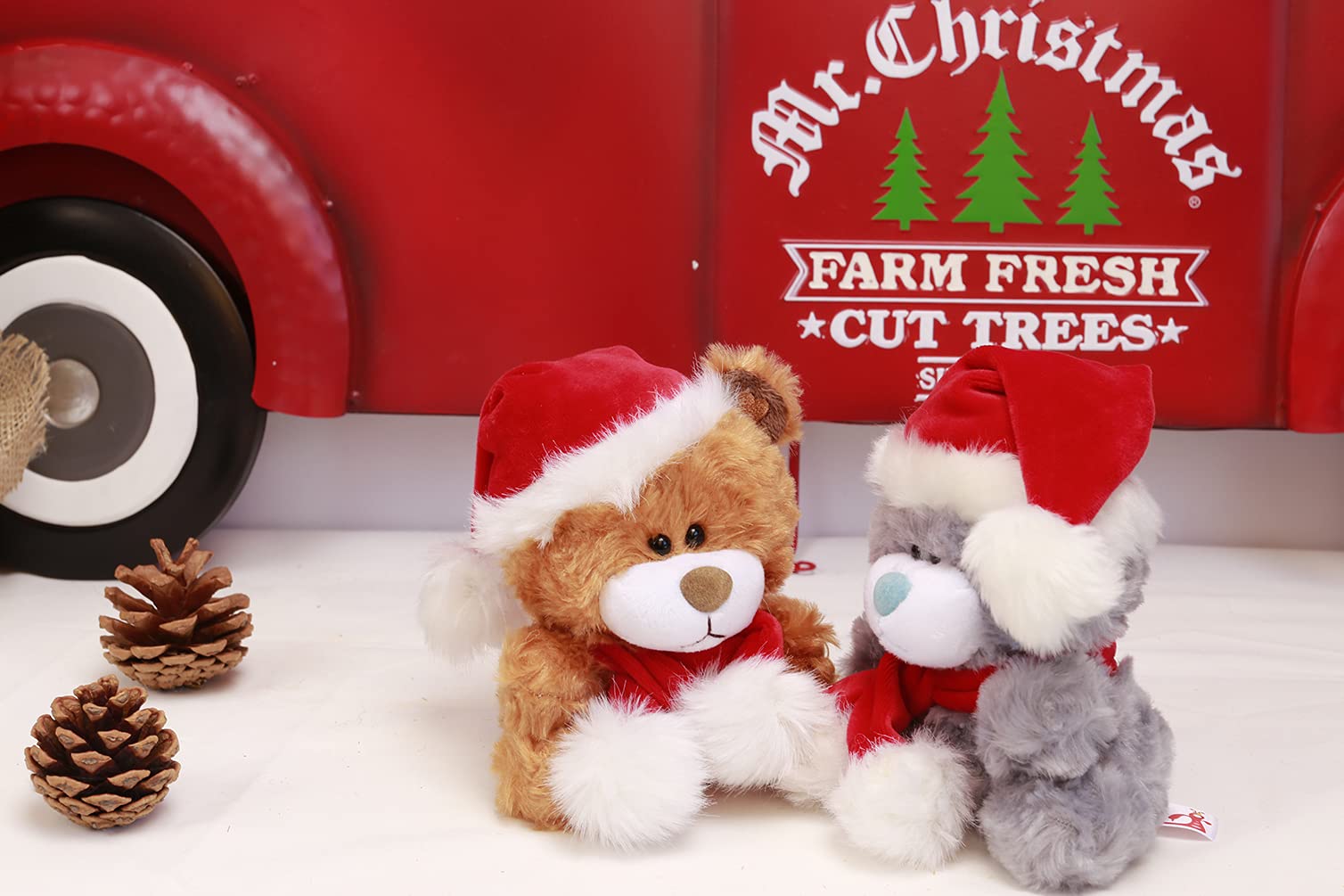 Foto 7 | Oso De Peluche Plushland, Adorable, Suave Y Peludo, Papá Noel - Venta Internacional.