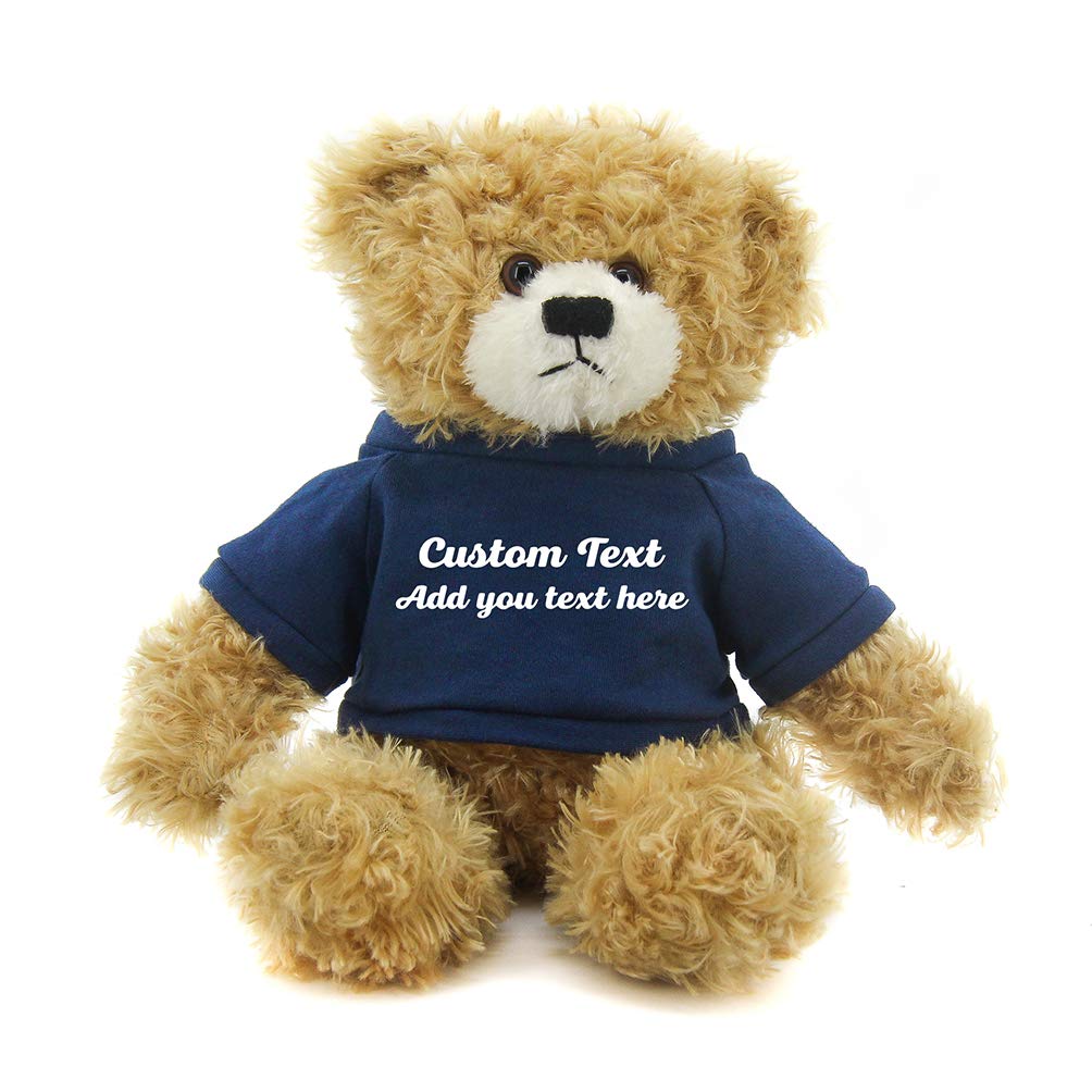 Teddy Bear Plushland Brandon Beige 30 Cm Con Camisa Con Texto Personalizado - Venta Internacional.
