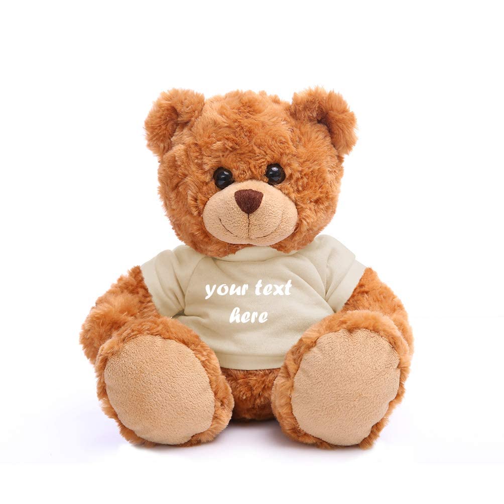 Peluche Con Forma De Oso De Peluche, Color Moca, 28 Cm, Para Todas Las Edades - Venta Internacional.