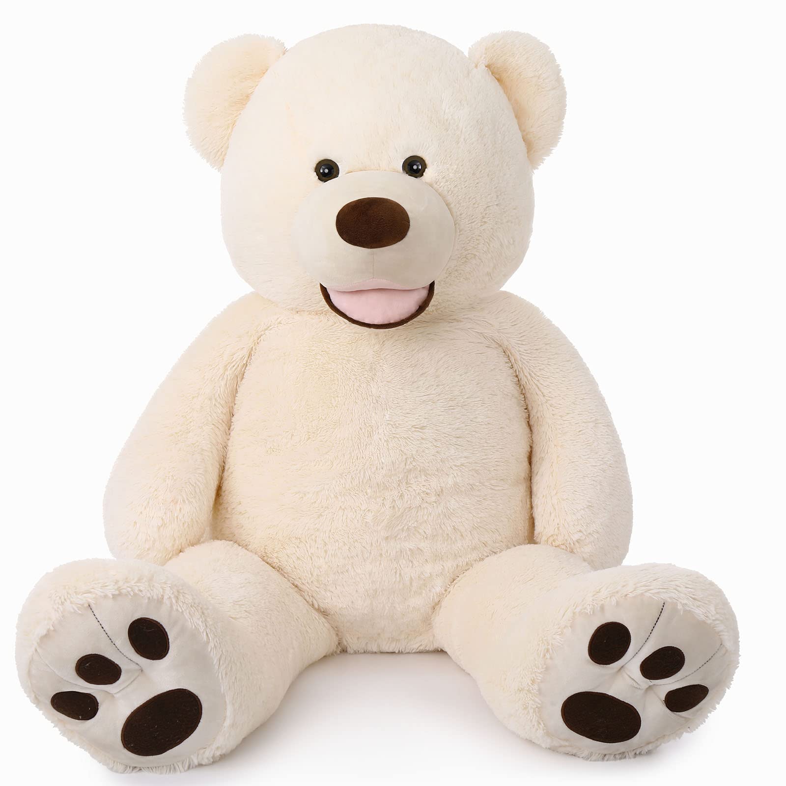 Peluche Gigante Con Forma De Oso De Peluche Morismos, 130 Cm, Color Beige - Venta Internacional.