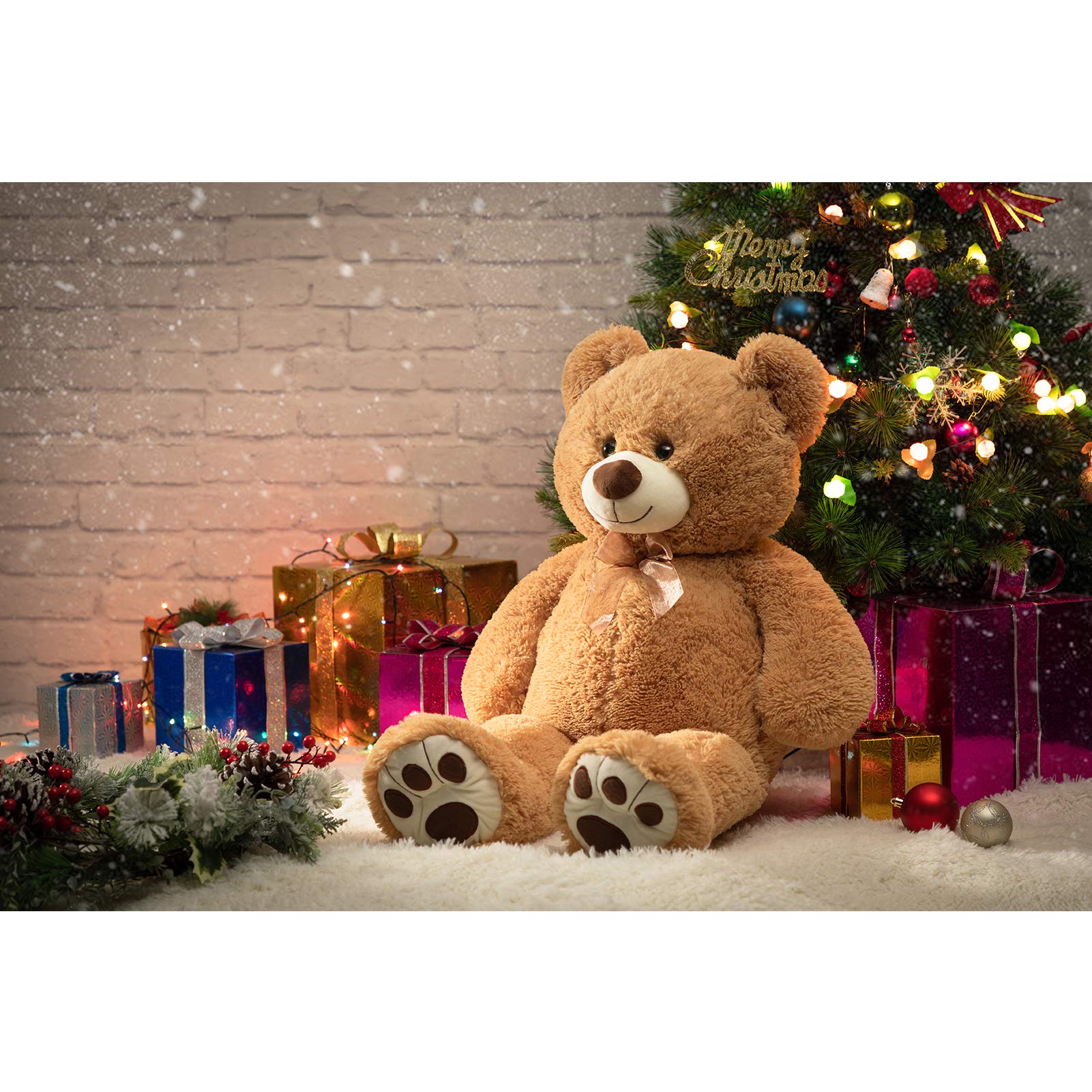 Foto 5 pulgar | Oso De Peluche Gigante De Peluche Hollyhome De 90 Cm Con Huellas - Venta Internacional.