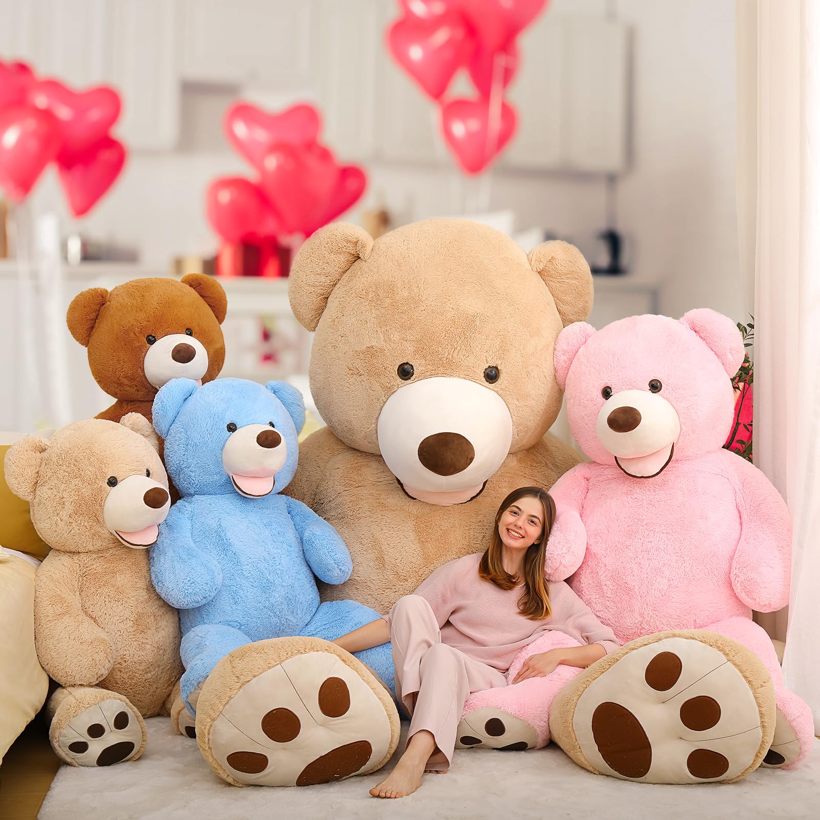 Foto 6 pulgar | Peluche Gigante Maogolan De Peluche, 150 Cm, Regalo De San Valentín - Venta Internacional.