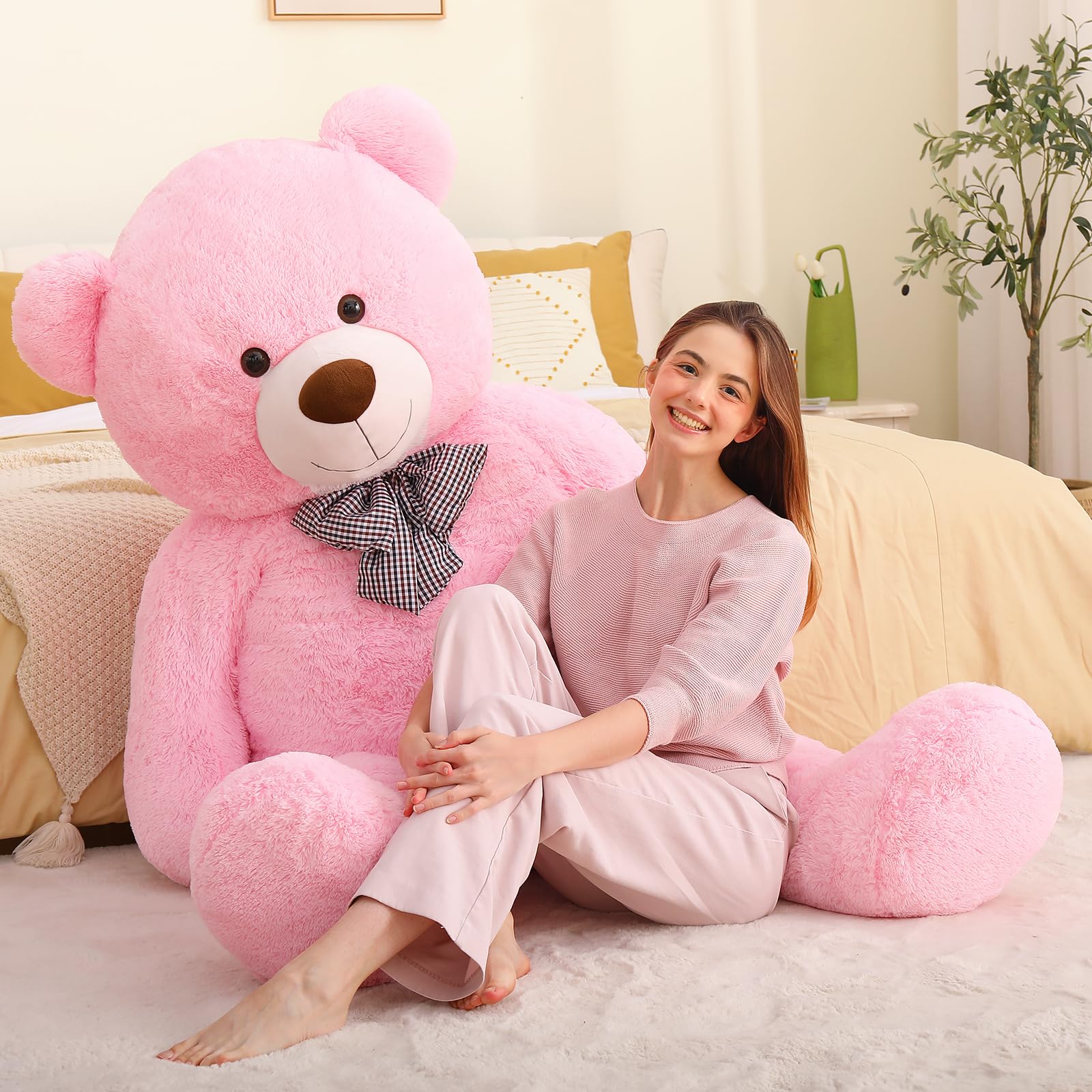 Foto 8 pulgar | Peluche Gigante Mao Golan De 180 Cm, Diseño De Oso De Peluche, Color Rosa - Venta Internacional.