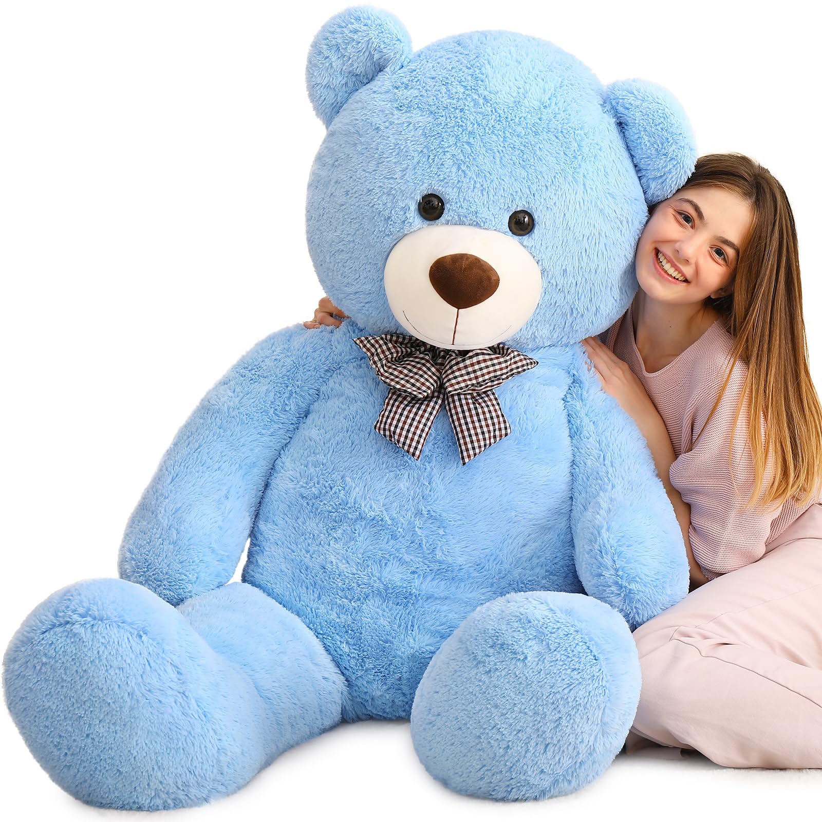 Oso De Peluche Maogolan, Tamaño Grande, Azul, 140 Cm - Venta Internacional.