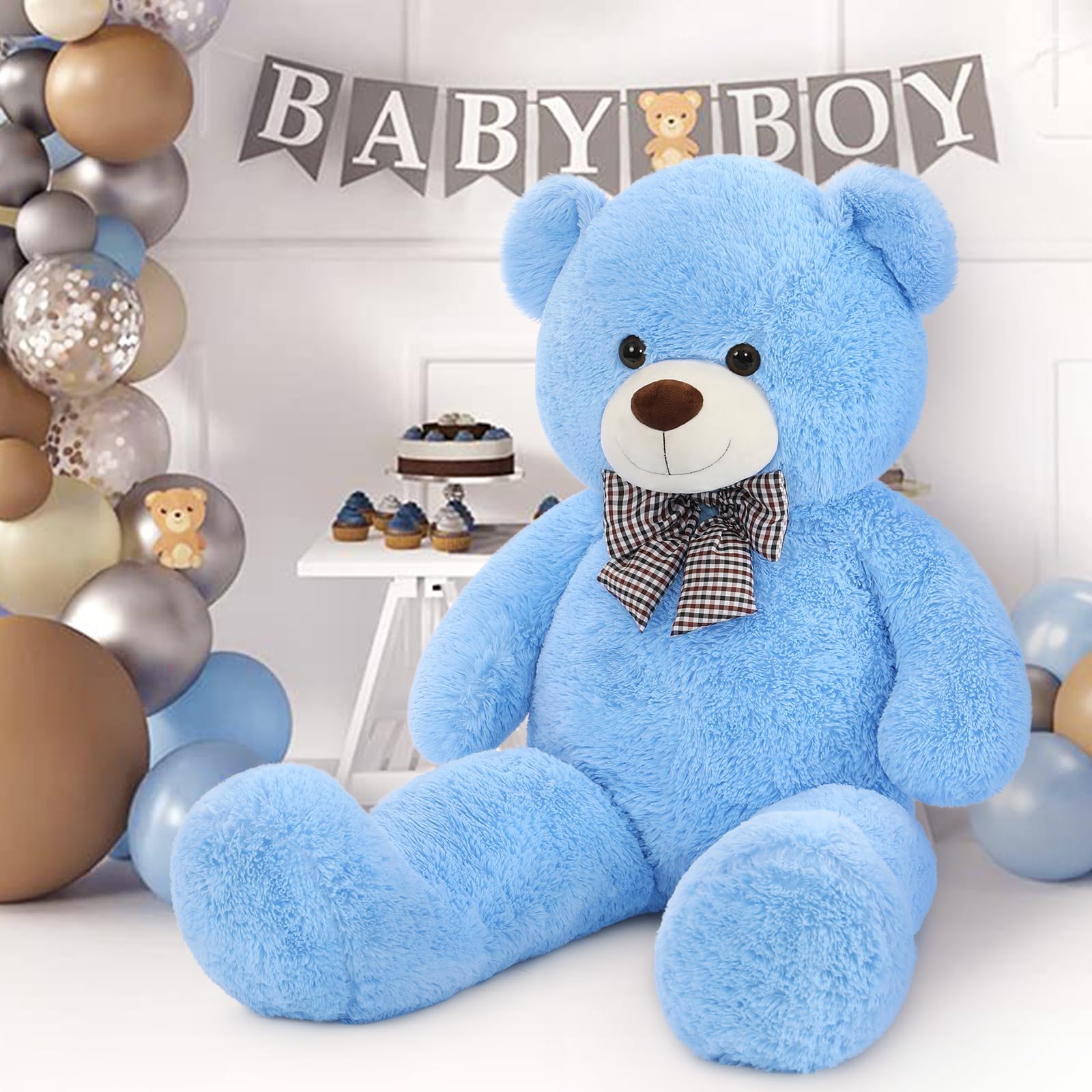 Foto 3 pulgar | Oso De Peluche Maogolan, Tamaño Grande, Azul, 140 Cm - Venta Internacional.