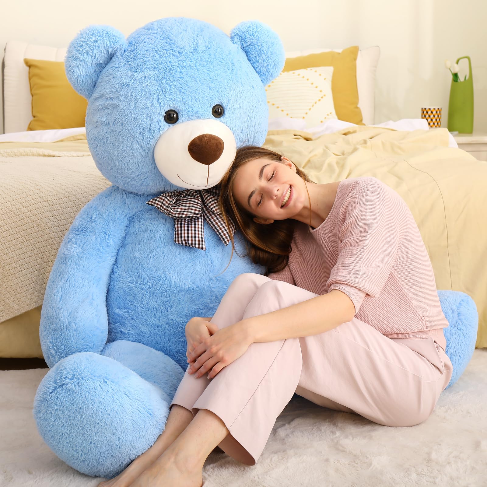 Foto 4 | Oso De Peluche Maogolan, Tamaño Grande, Azul, 140 Cm - Venta Internacional.