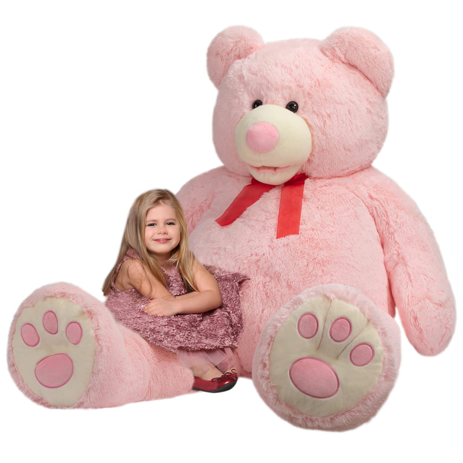 Foto 2 pulgar | Peluche Gigante De Peluche Teddy Bear Hollyhome, 150 Cm, Rosa - Venta Internacional.