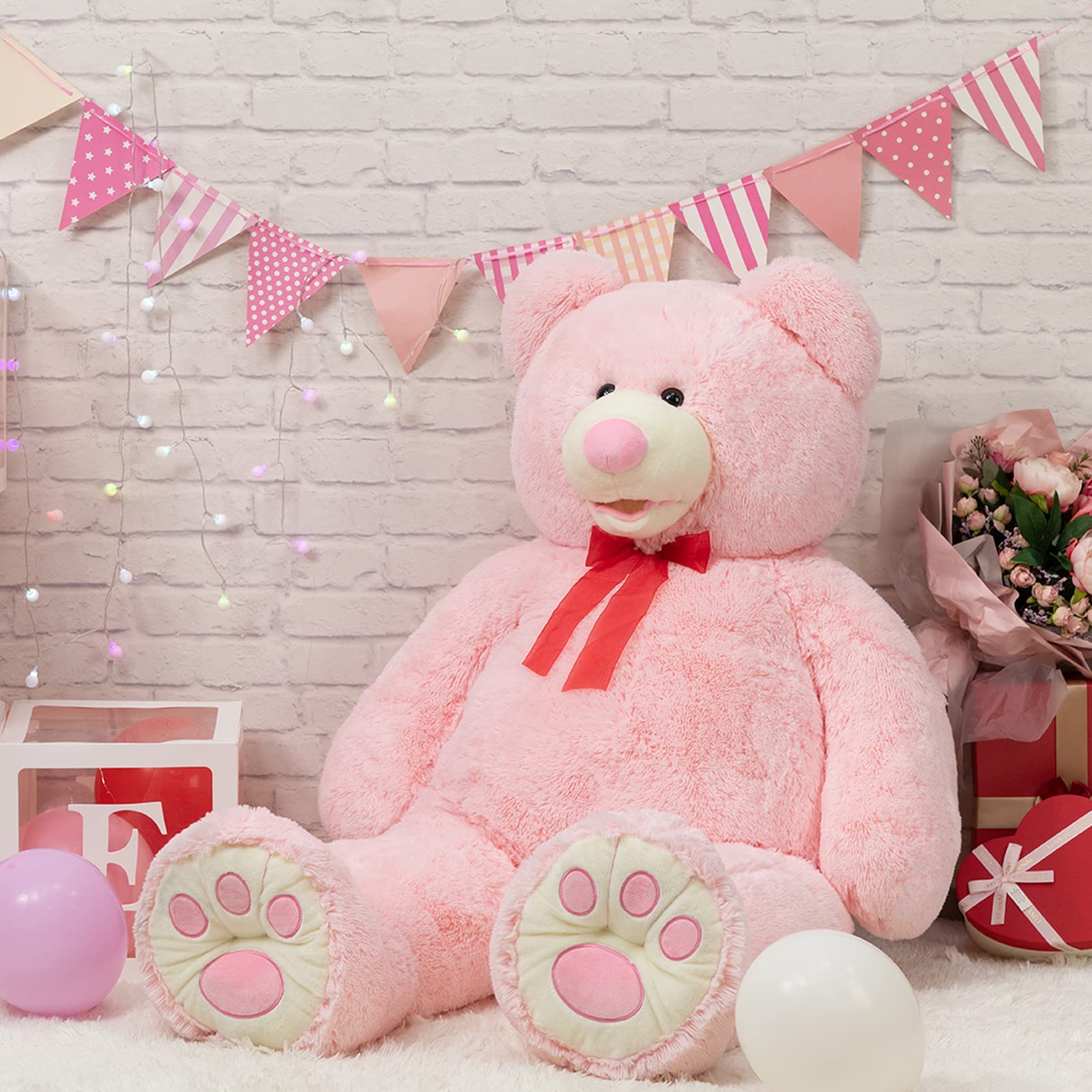 Foto 2 | Peluche Gigante De Peluche Teddy Bear Hollyhome, 150 Cm, Rosa - Venta Internacional.