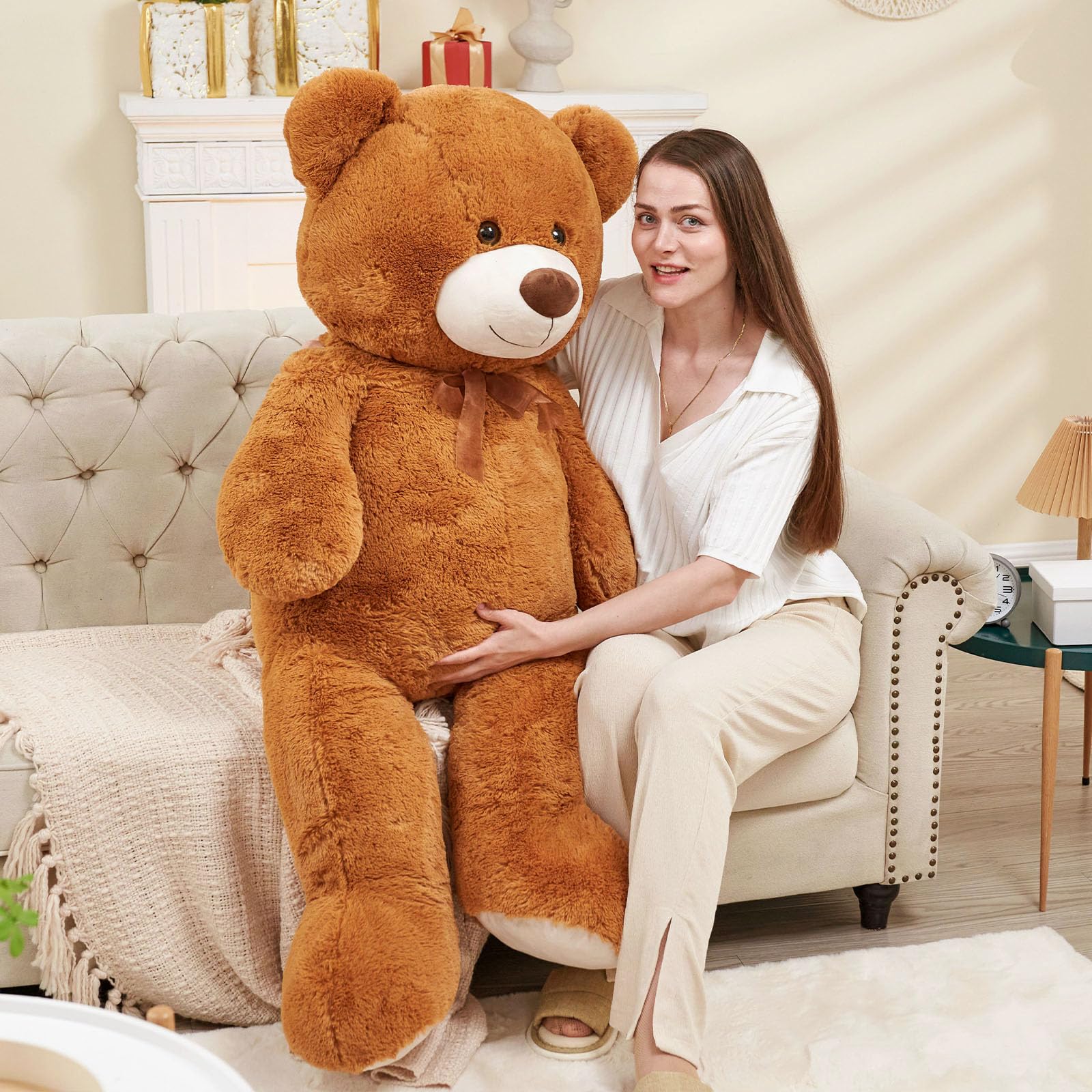 Foto 4 pulgar | Peluche Gigante Tezituor, 130 Cm, Color Marrón - Venta Internacional.